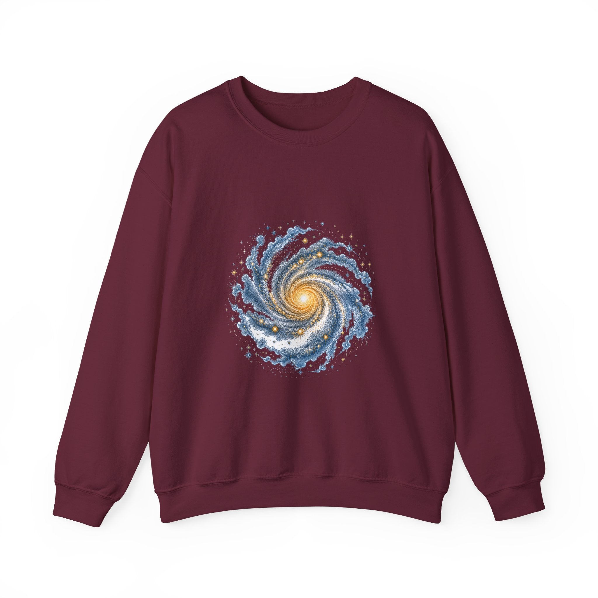Matching Couple Sweatshirt - Galaxy & Supernova Matching Couple Crewneck Sweatshirt Vintage Art His Hers Wedding Gift - Design A