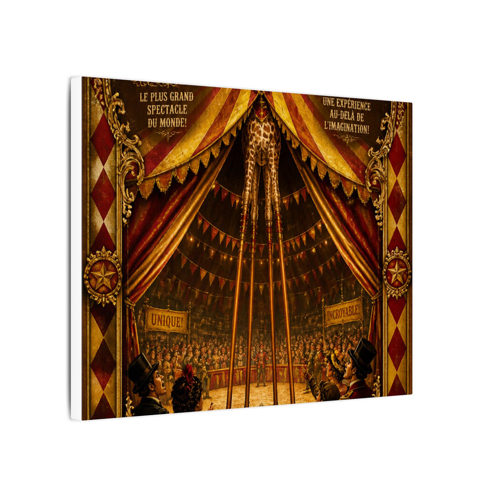 Giraffe on Stilts Wall Art Canvas 16×20 Baroque Home Office Decor Maximalist Print