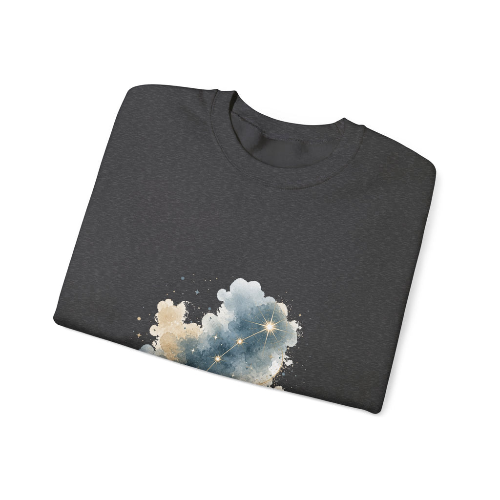 Matching Couple Sweatshirt - Big & Little Dipper Matching Couple Premium Fleece Sweatshirt Watercolor Art His Hers Birthday Gift - Design B