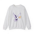 Matching Couple Sweatshirt - Wolf & Dove Matching Couple Crewneck Sweatshirt Hand-Drawn Art His Hers Best Friend Gift - Design B