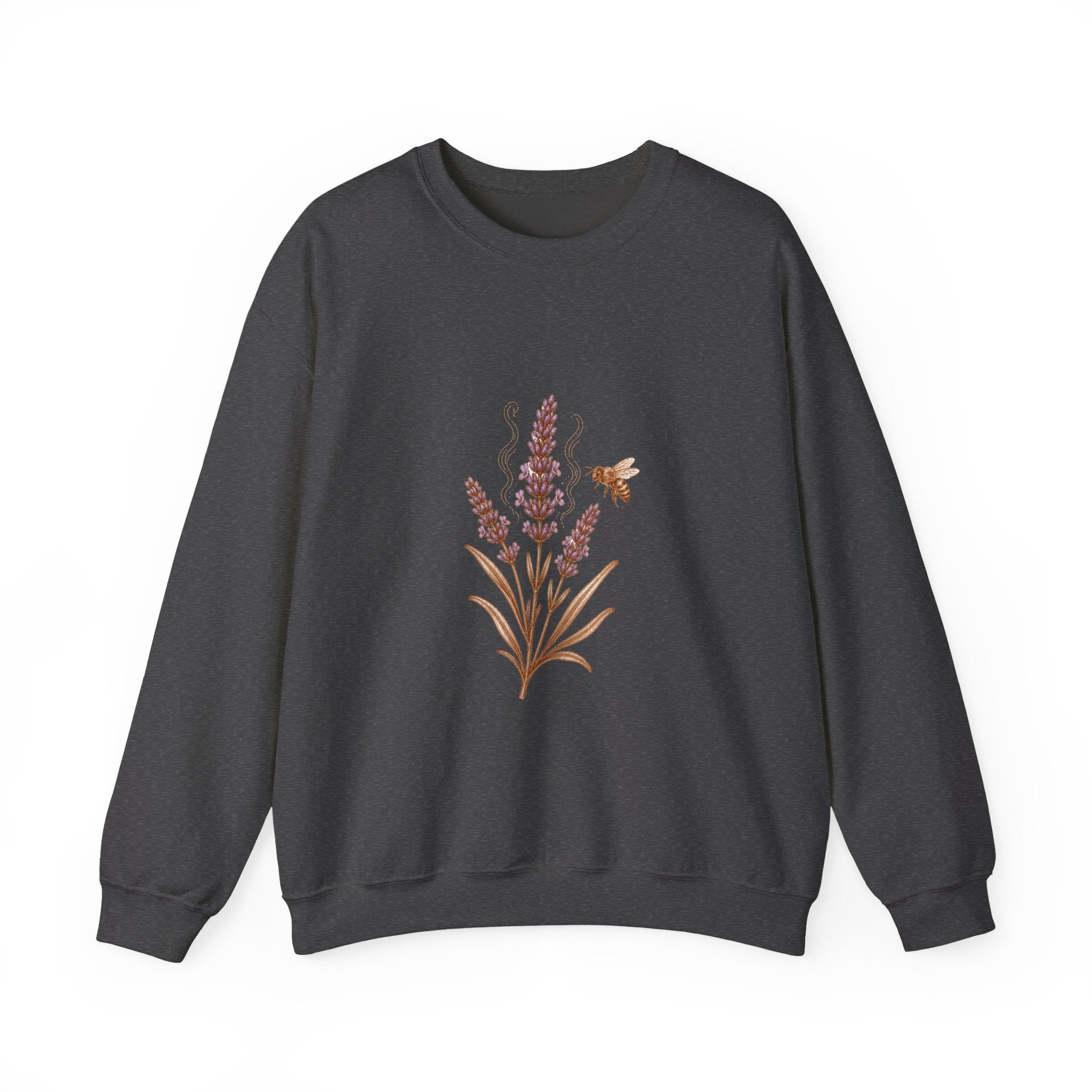 Matching Couple Sweatshirt - Lavender & Thistle Matching Couple Crewneck Sweatshirt Vintage Art His Hers Wedding Gift - Design A