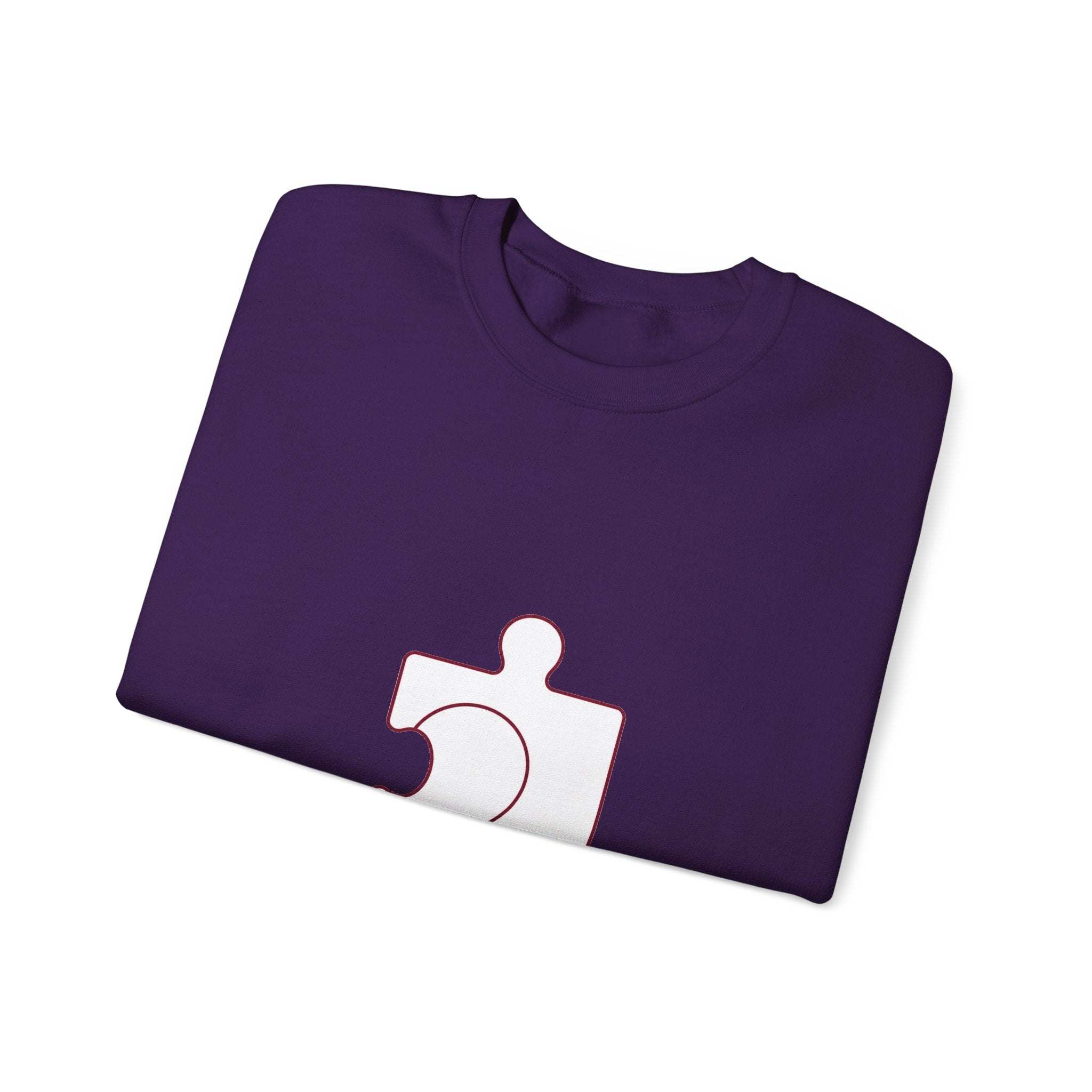 Matching Couple Sweatshirt - Puzzle Pieces Matching Couple Premium Fleece Sweatshirt Minimalist Art His Hers Christmas Gift - Design B