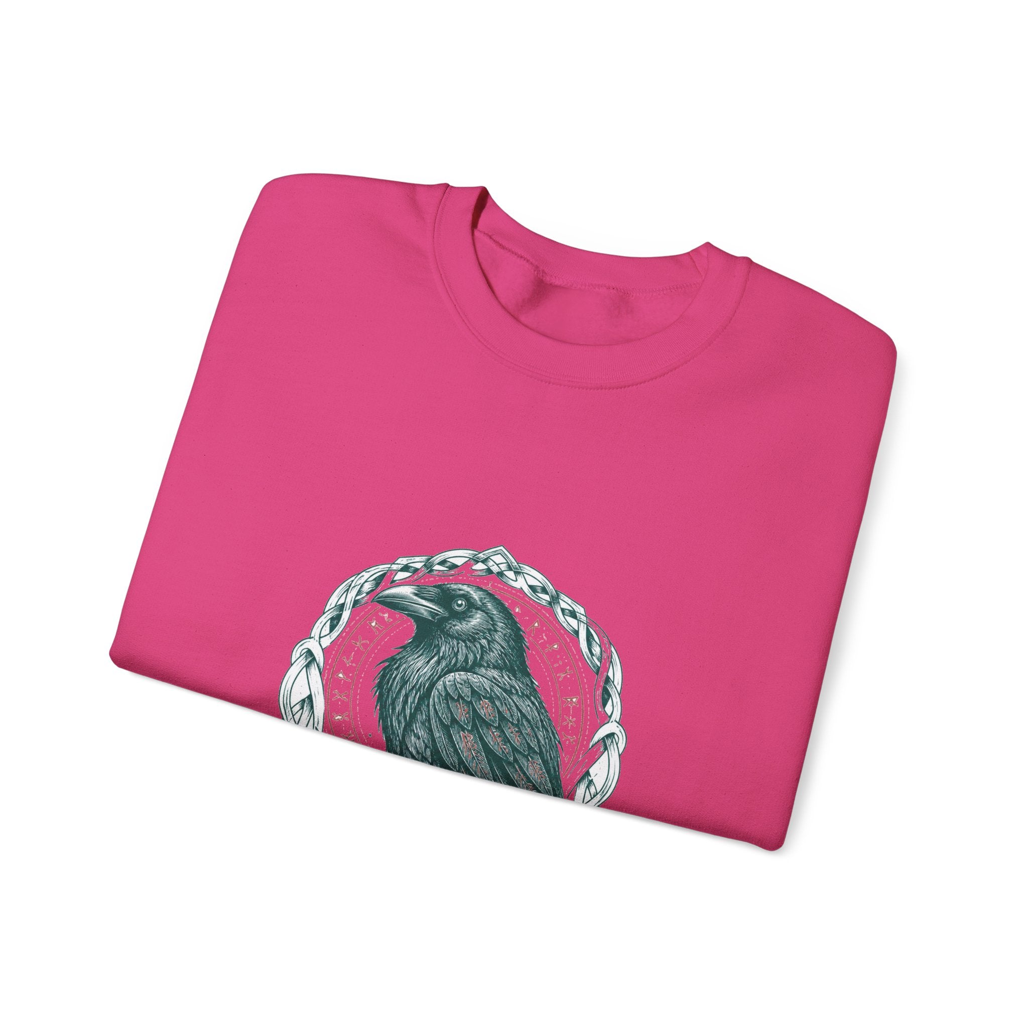 Matching Couple Sweatshirt - Huginn & Muninn Matching Couple Premium Fleece Sweatshirt Hand-Drawn Art His Hers Anniversary Gift - Design A