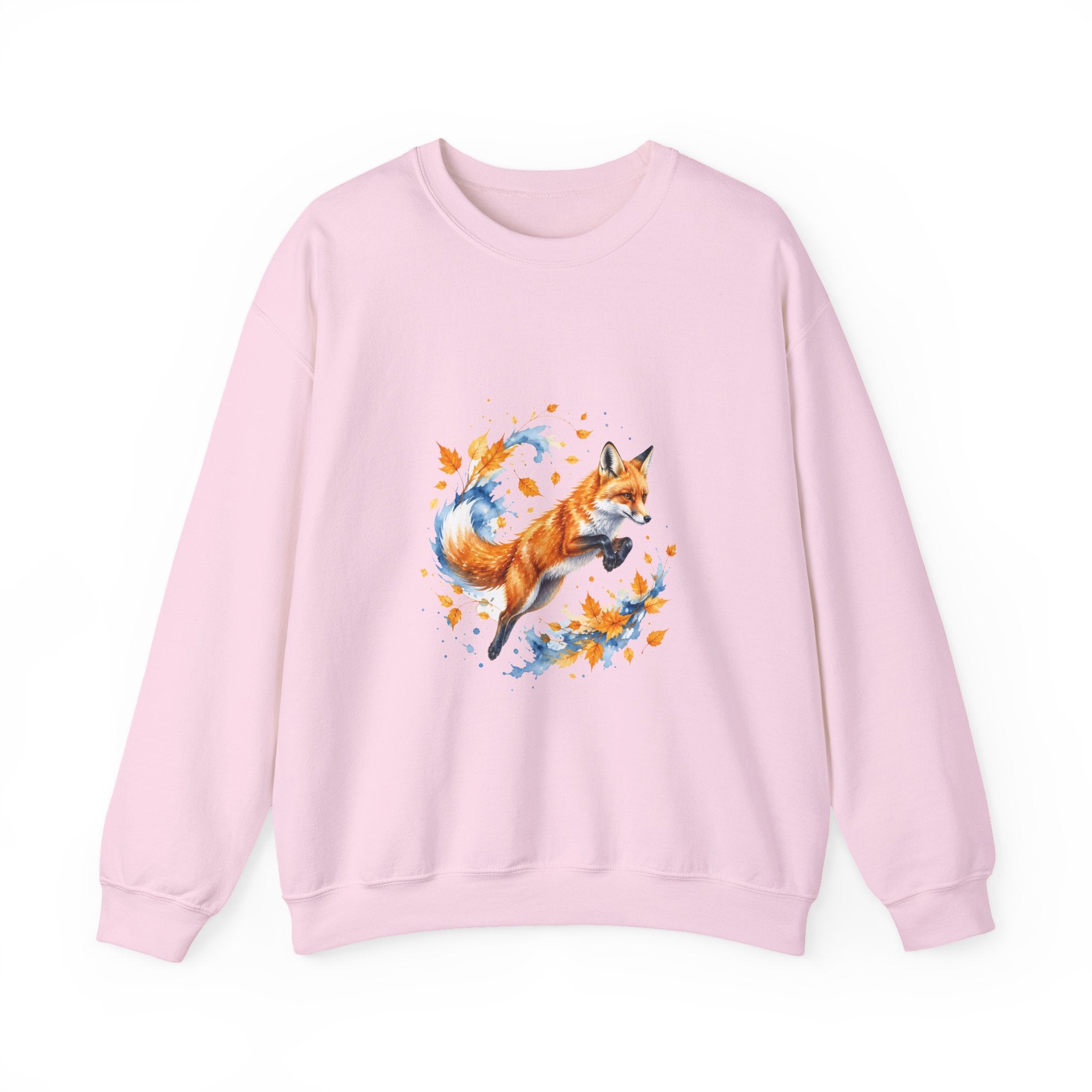 Matching Couple Sweatshirt - Fox & Rabbit Matching Couple Comfort Colors Crew Watercolor Art His Hers Birthday Gift - Design A