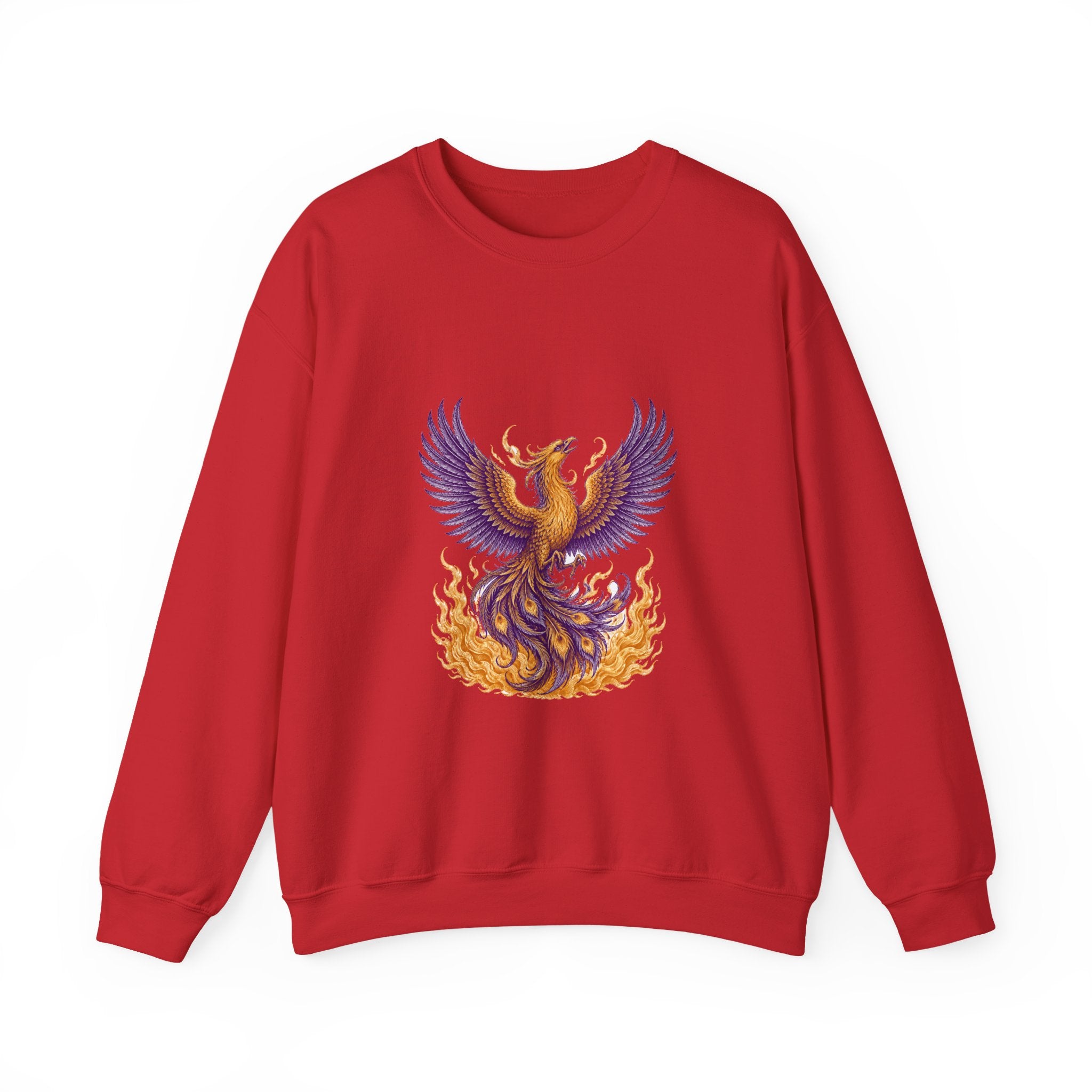 Matching Couple Sweatshirt - Dragon & Phoenix Matching Couple Comfort Colors Crew Vintage Art His Hers Honeymoon Gift - Design B