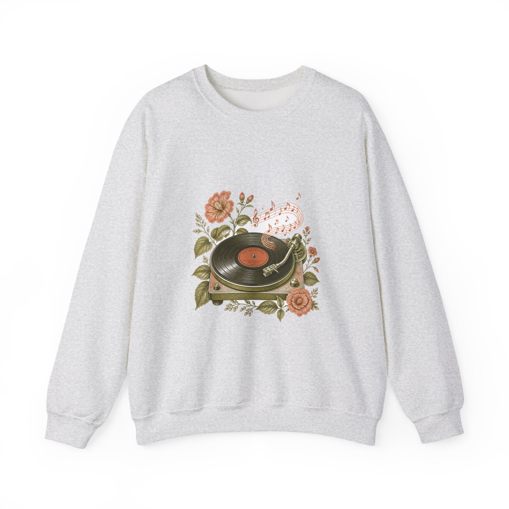 Matching Couple Sweatshirt - Vinyl & Cassette Matching Couple Premium Fleece Sweatshirt Vintage Art His Hers Honeymoon Gift - Design A