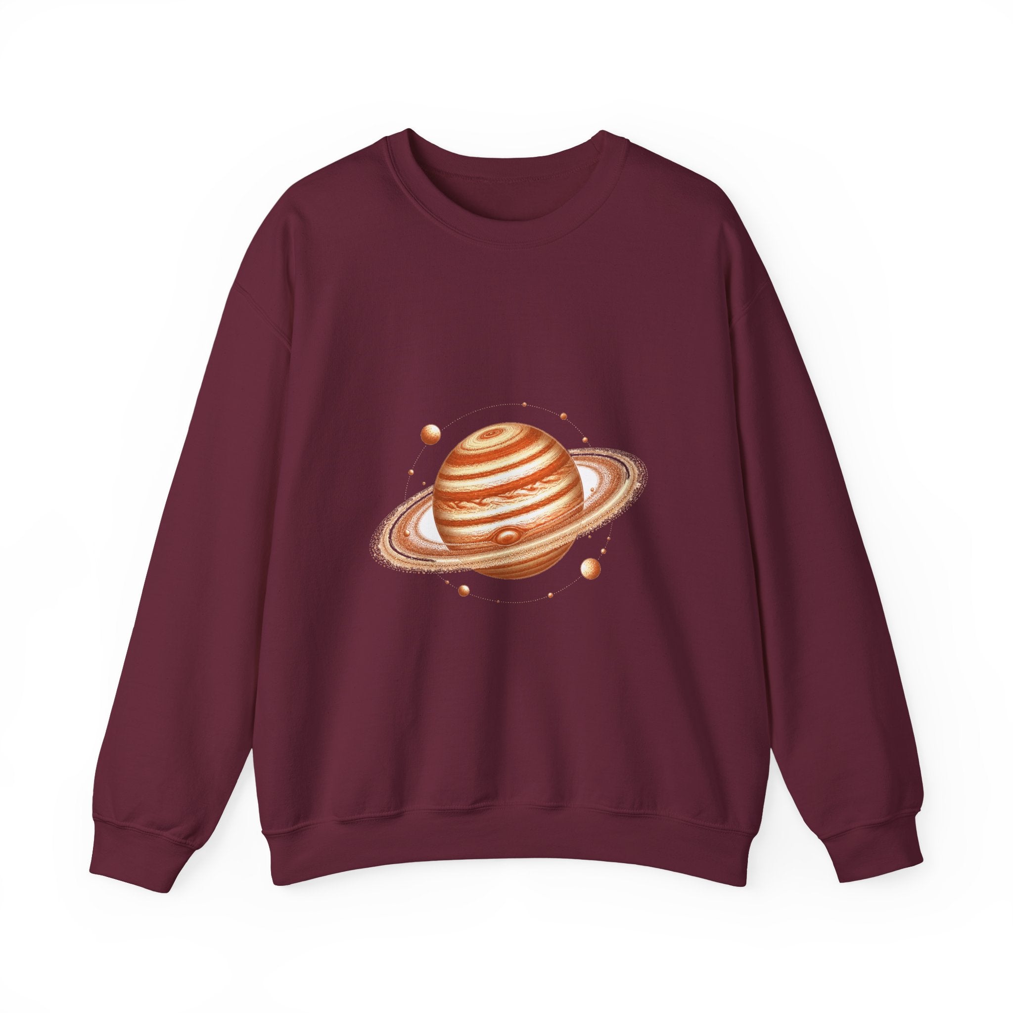 Matching Couple Sweatshirt - Astronaut & Planet Matching Couple Comfort Colors Crew Vintage Art His Hers Honeymoon Gift - Design B