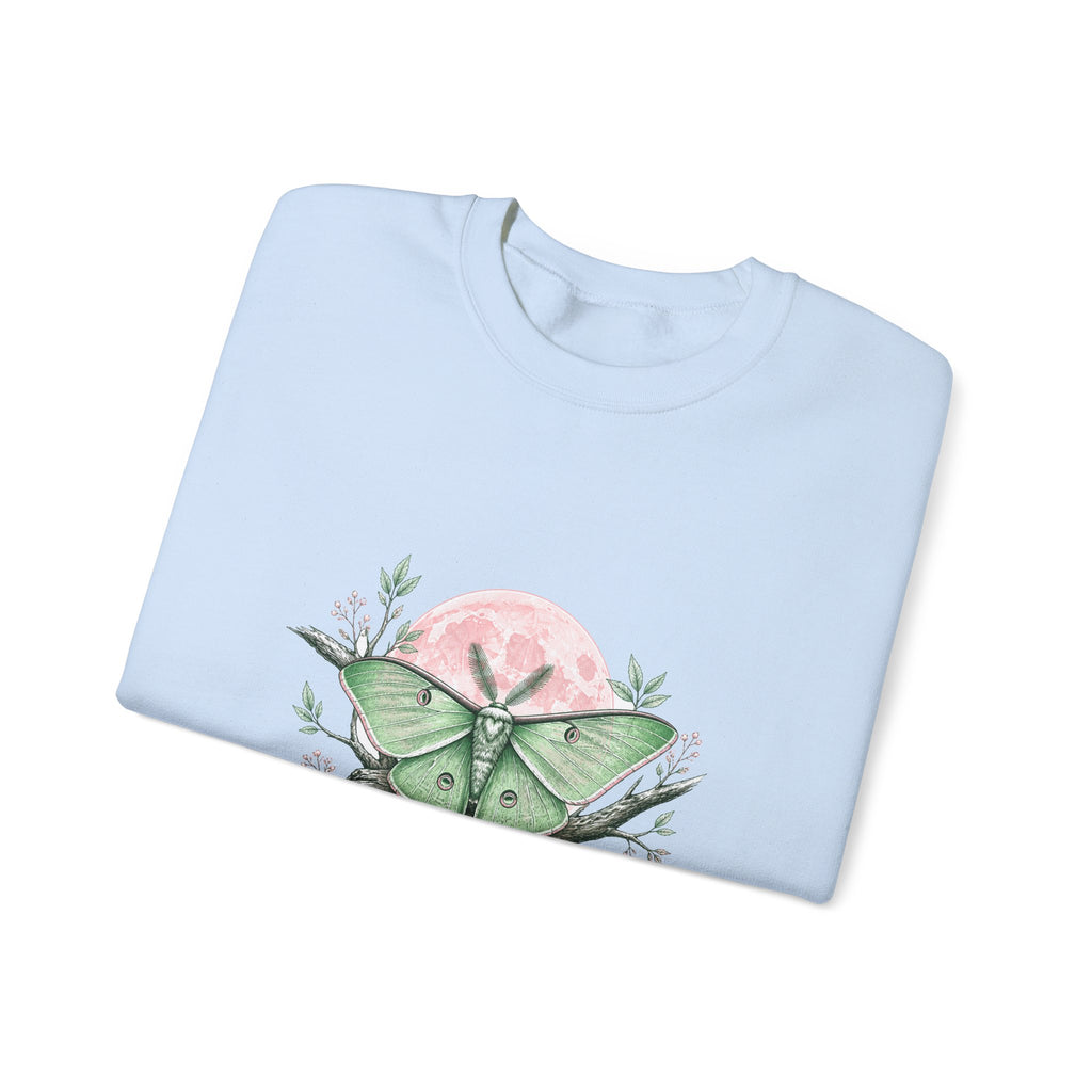 Matching Couple Sweatshirt - Butterfly & Moth Matching Couple Crewneck Sweatshirt Hand-Drawn Art His Hers Best Friend Gift - Design B