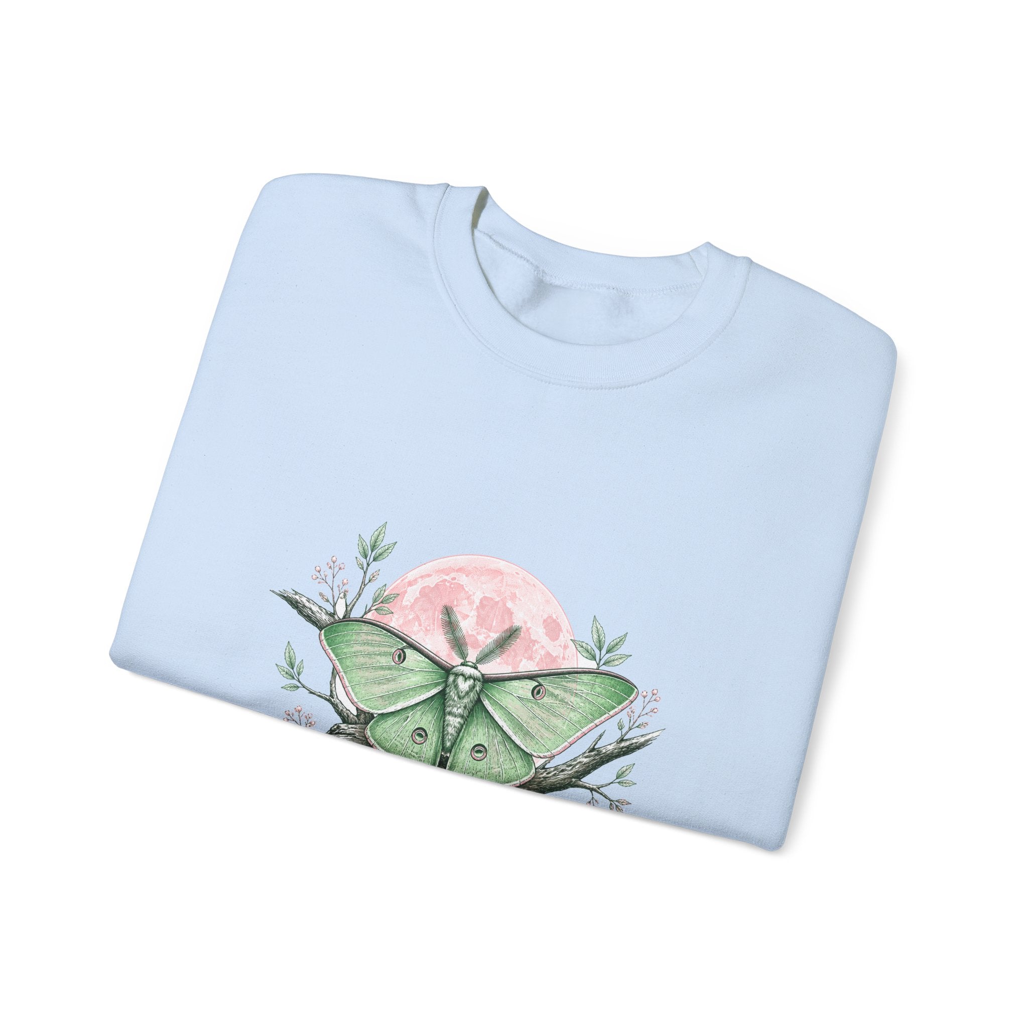 Matching Couple Sweatshirt - Butterfly & Moth Matching Couple Crewneck Sweatshirt Hand-Drawn Art His Hers Best Friend Gift - Design B