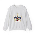 Matching Couple Sweatshirt - Crown & Shield Matching Couple Crewneck Sweatshirt Minimalist Art His Hers Valentine Gift - Design A