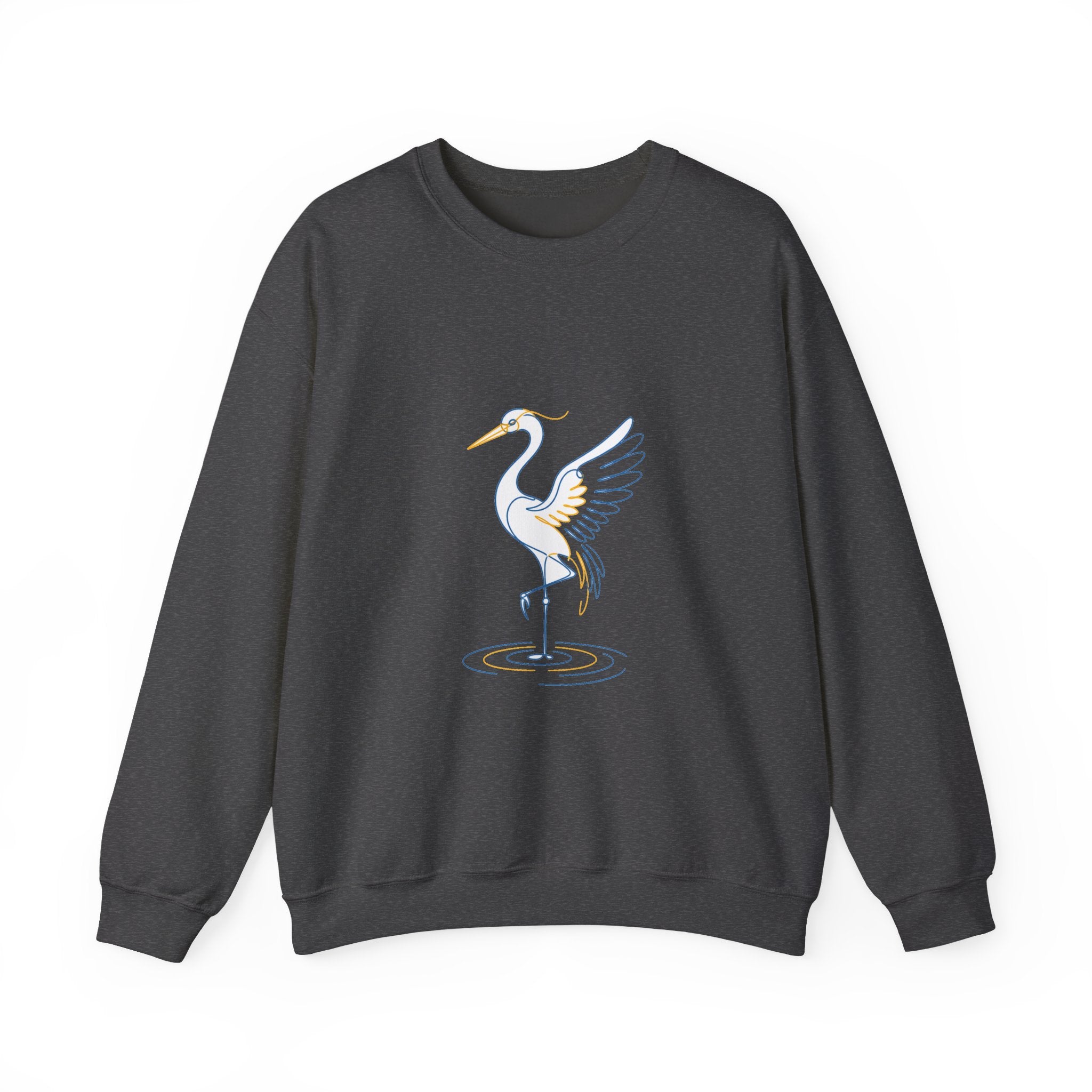 Matching Couple Sweatshirt - Tiger & Crane Matching Couple Premium Fleece Sweatshirt Minimalist Art His Hers Christmas Gift - Design B