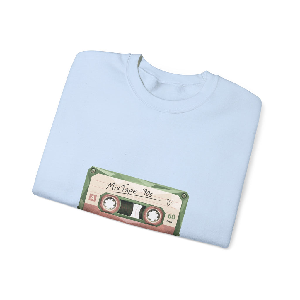 Matching Couple Sweatshirt - Vinyl & Cassette Matching Couple Comfort Colors Crew Geometric Art His Hers Love Gift - Design B