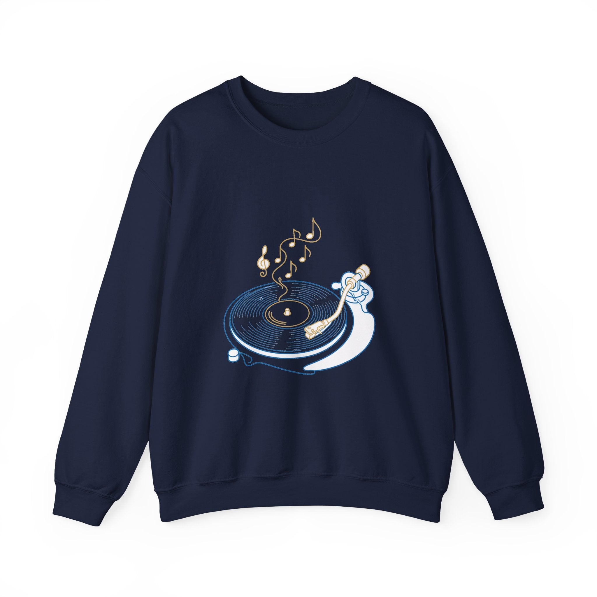 Matching Couple Sweatshirt - Vinyl & Cassette Matching Couple Comfort Colors Crew Minimalist Art His Hers Christmas Gift - Design A