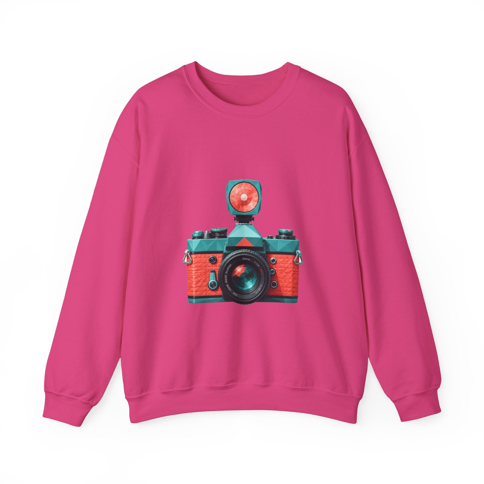 Matching Couple Sweatshirt - Camera & Film Matching Couple Crewneck Sweatshirt Geometric Art His Hers Couple Gift - Design A