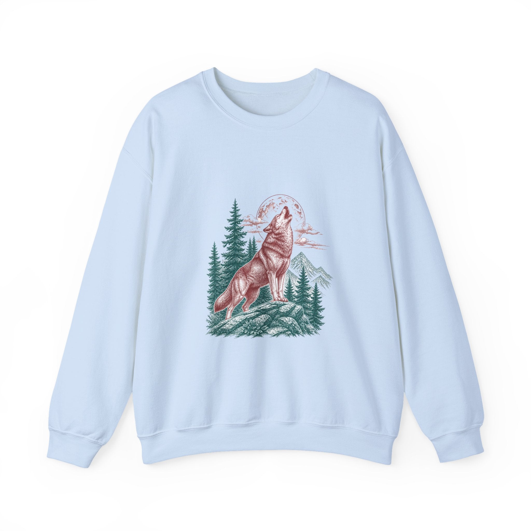 Matching Couple Sweatshirt - Wolf & Dove Matching Couple Comfort Colors Crew Vintage Art His Hers Honeymoon Gift - Design A