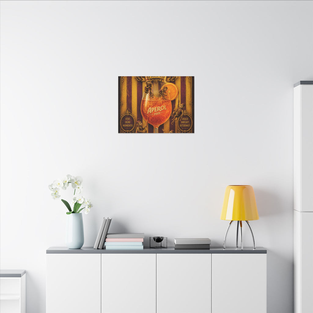 Aperol Spritz Monkeys Wall Art Canvas 24×36 Baroque Studio Decor Maximalist Print