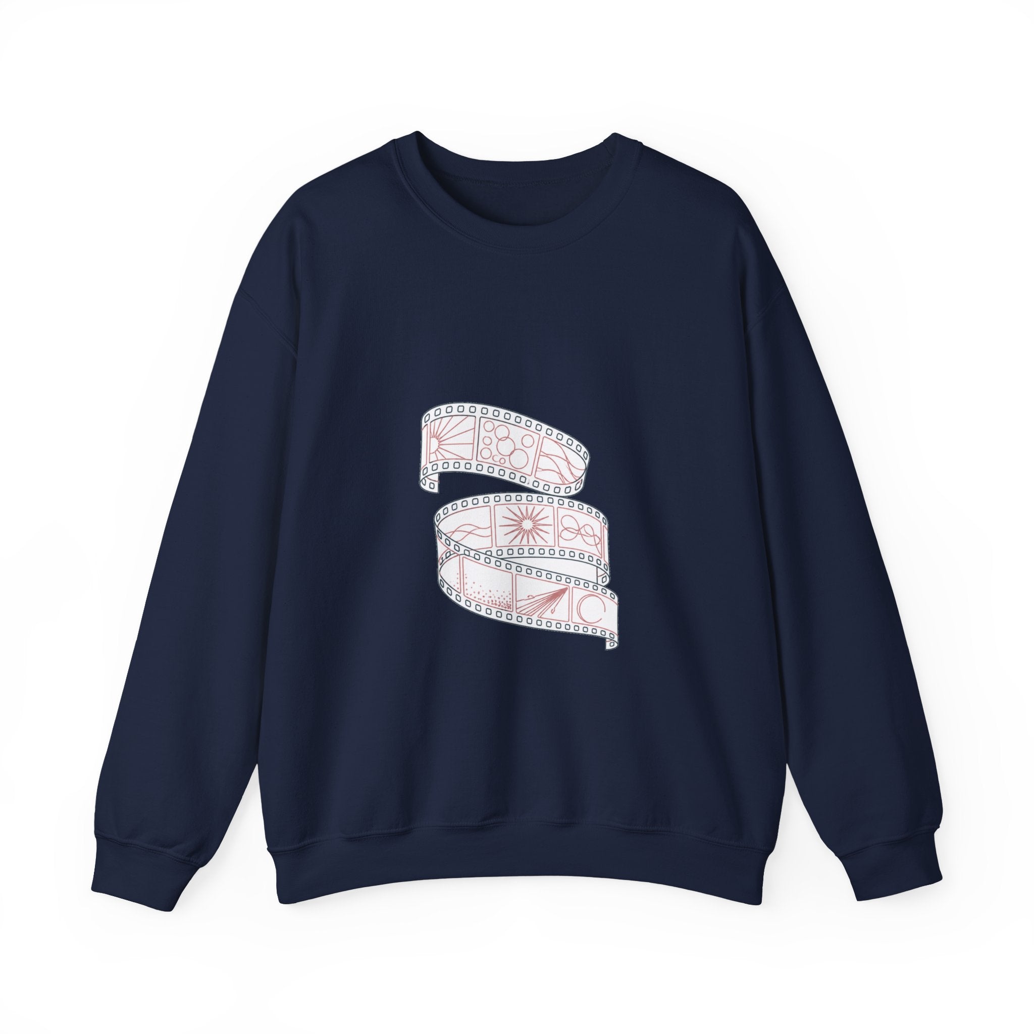 Matching Couple Sweatshirt - Camera & Film Matching Couple Comfort Colors Crew Minimalist Art His Hers Christmas Gift - Design B