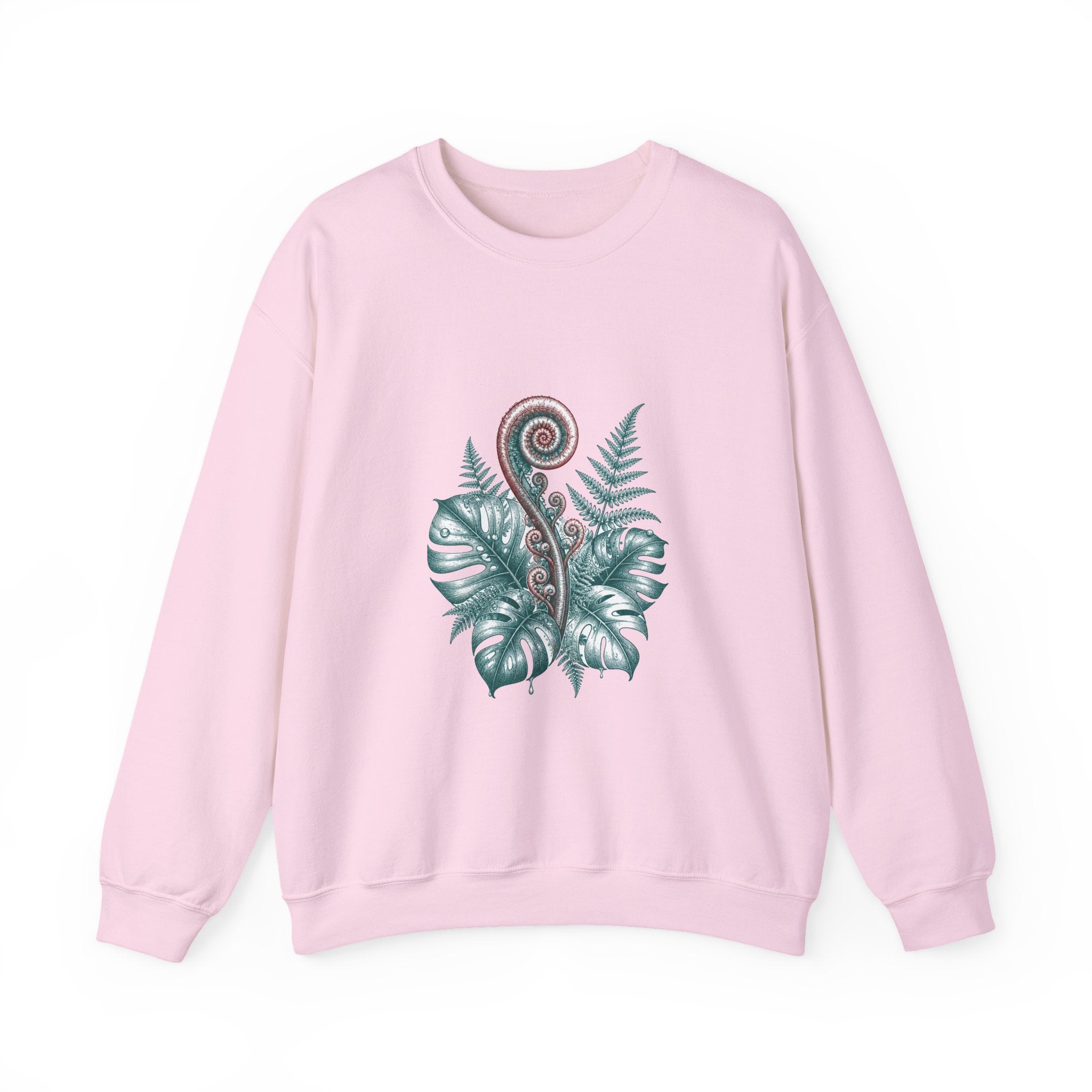 Matching Couple Sweatshirt - Desert & Rainforest Matching Couple Comfort Colors Crew Hand-Drawn Art His Hers Anniversary Gift - Design B
