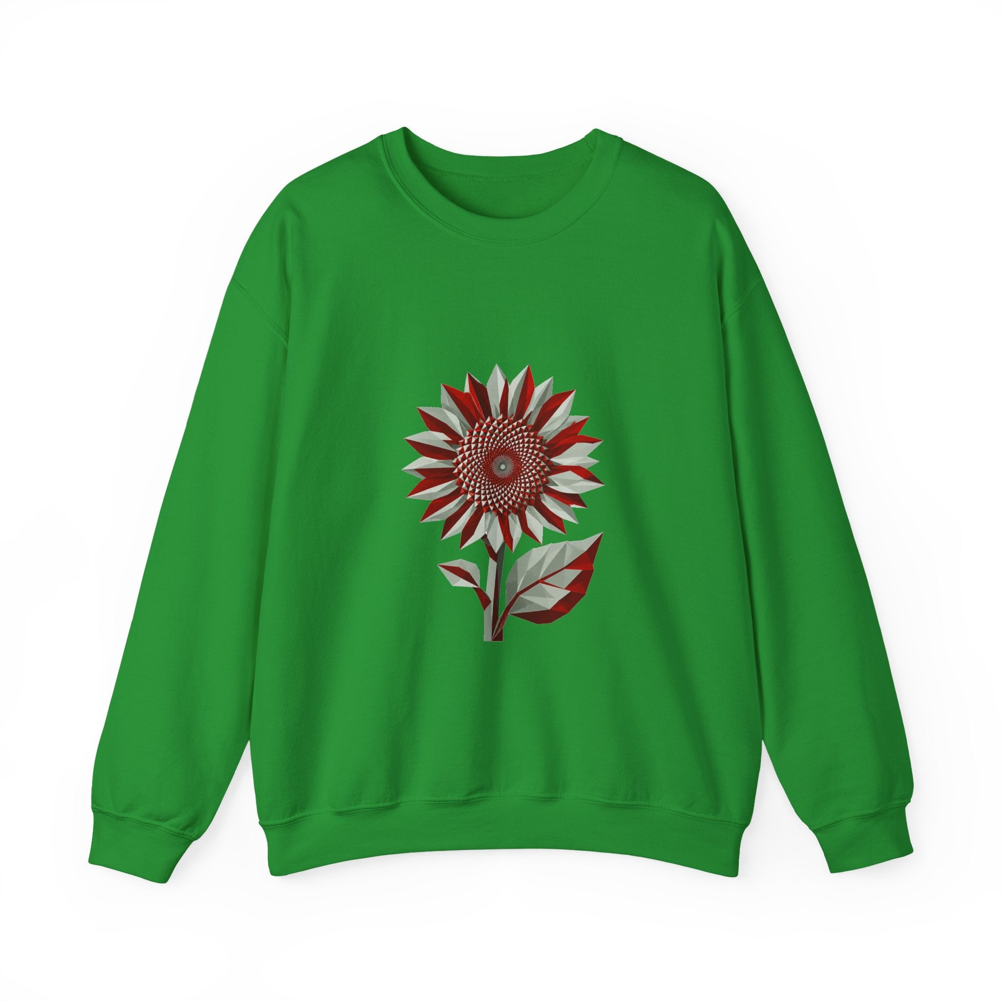 Matching Couple Sweatshirt - Sunflower & Moonflower Matching Couple Comfort Colors Crew Geometric Art His Hers Love Gift - Design A