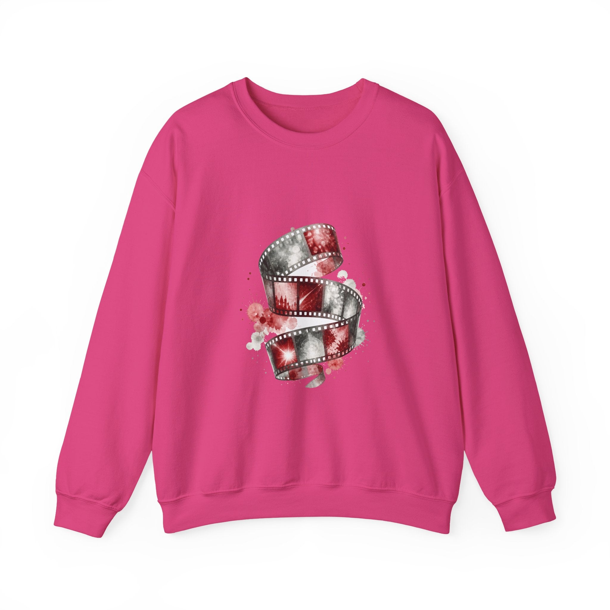 Matching Couple Sweatshirt - Camera & Film Matching Couple Comfort Colors Crew Watercolor Art His Hers Birthday Gift - Design B