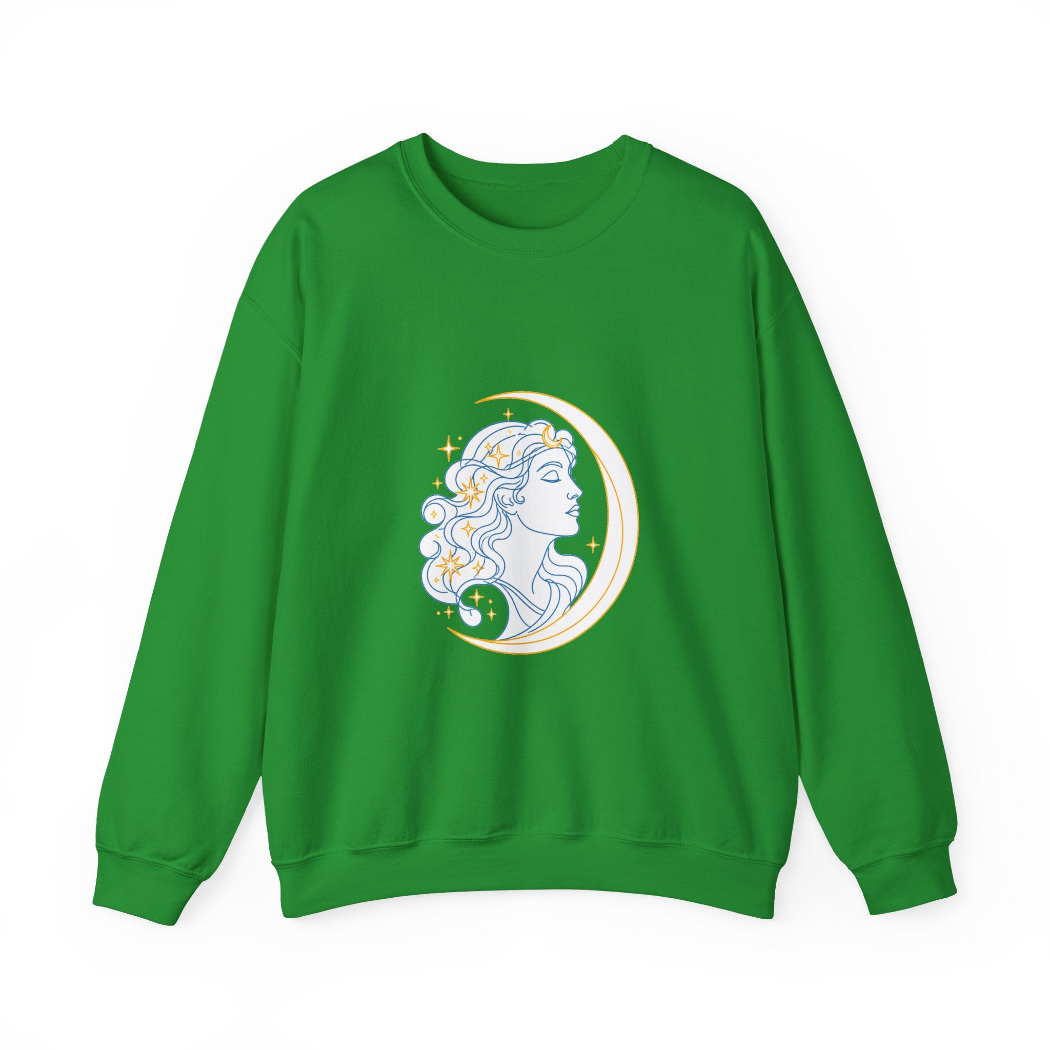 Matching Couple Sweatshirt - Helios & Selene Matching Couple Crewneck Sweatshirt Minimalist Art His Hers Valentine Gift - Design B