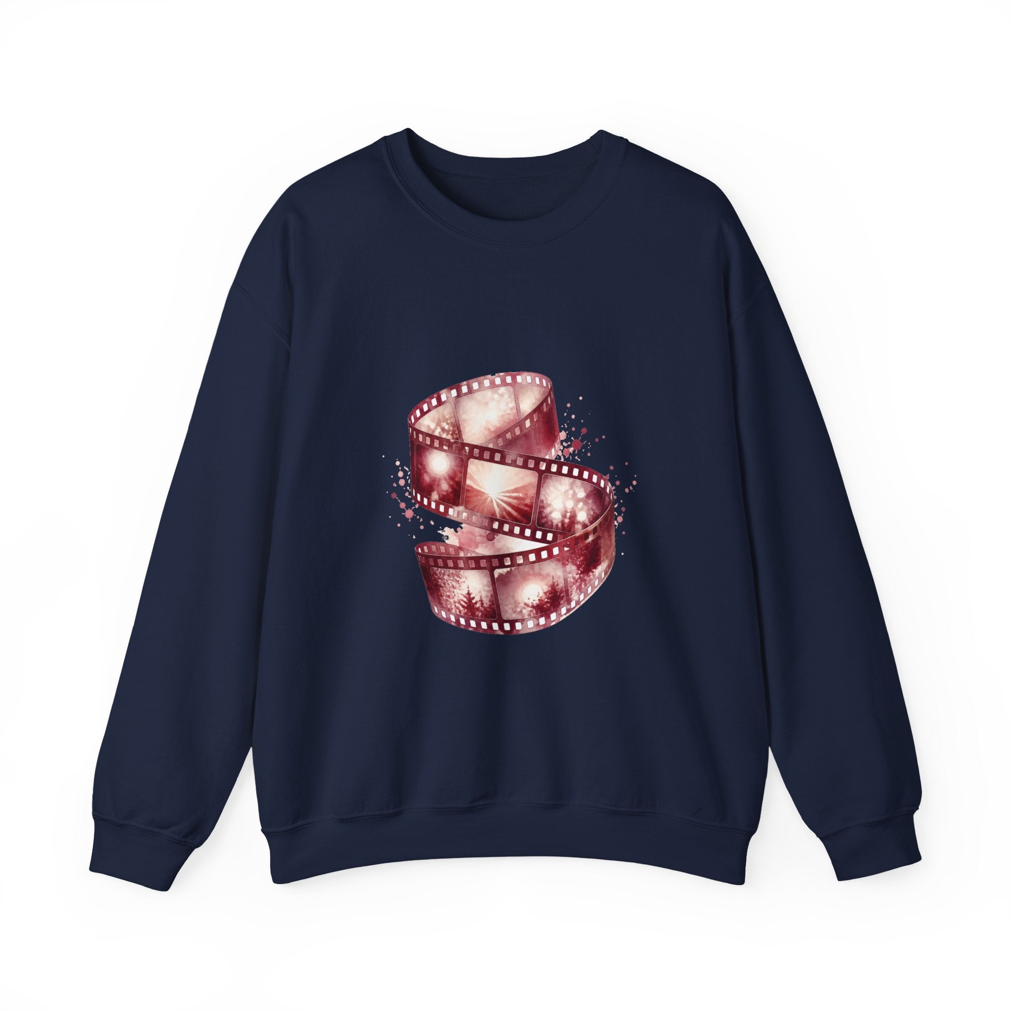 Matching Couple Sweatshirt - Camera & Film Matching Couple Premium Fleece Sweatshirt Watercolor Art His Hers Birthday Gift - Design B