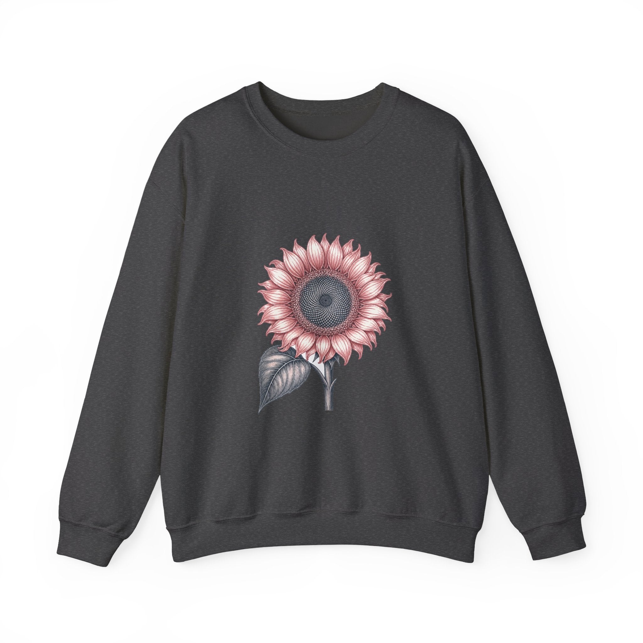 Matching Couple Sweatshirt - Sunflower & Moonflower Matching Couple Comfort Colors Crew Vintage Art His Hers Honeymoon Gift - Design A
