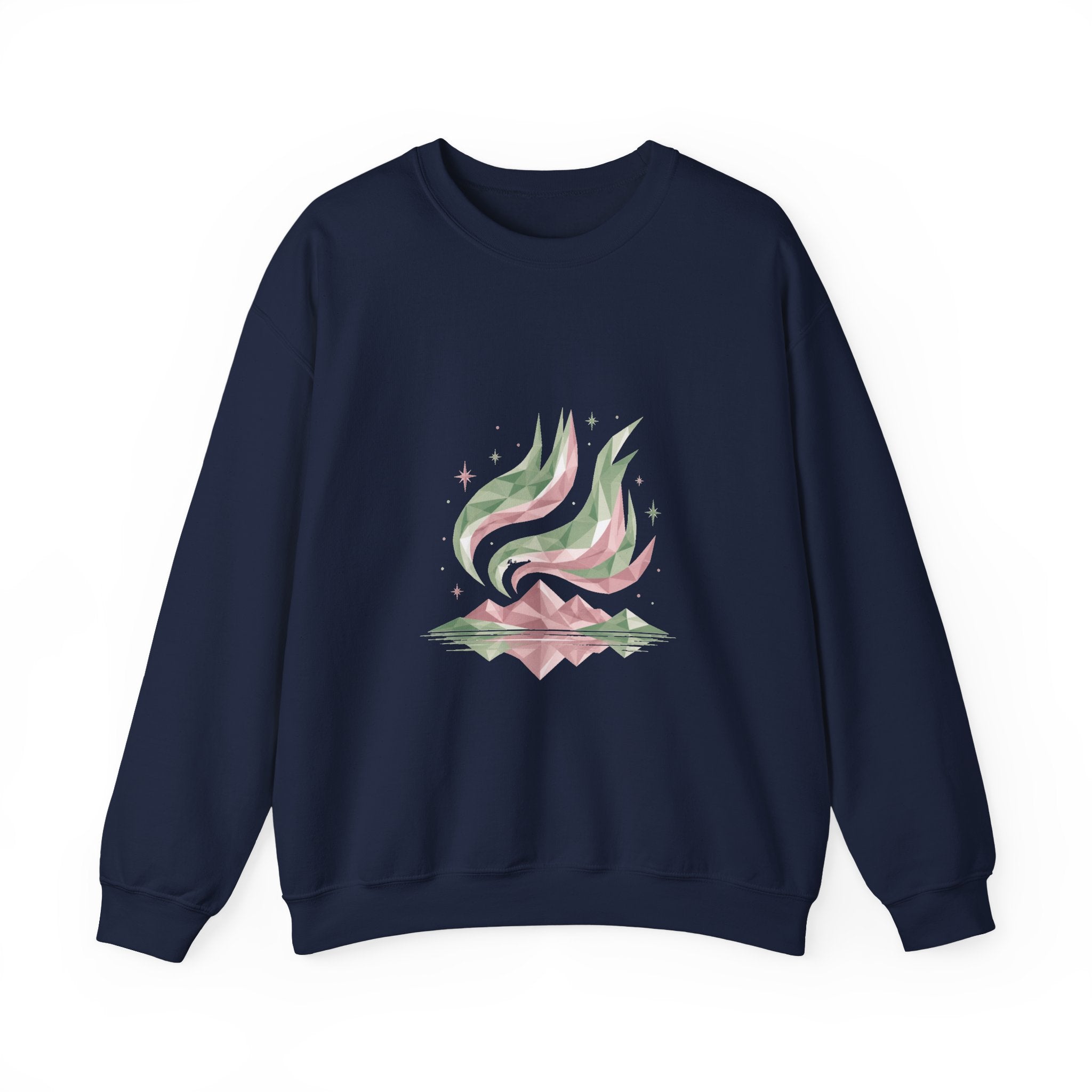 Matching Couple Sweatshirt - Aurora & Southern Cross Matching Couple Comfort Colors Crew Geometric Art His Hers Love Gift - Design A