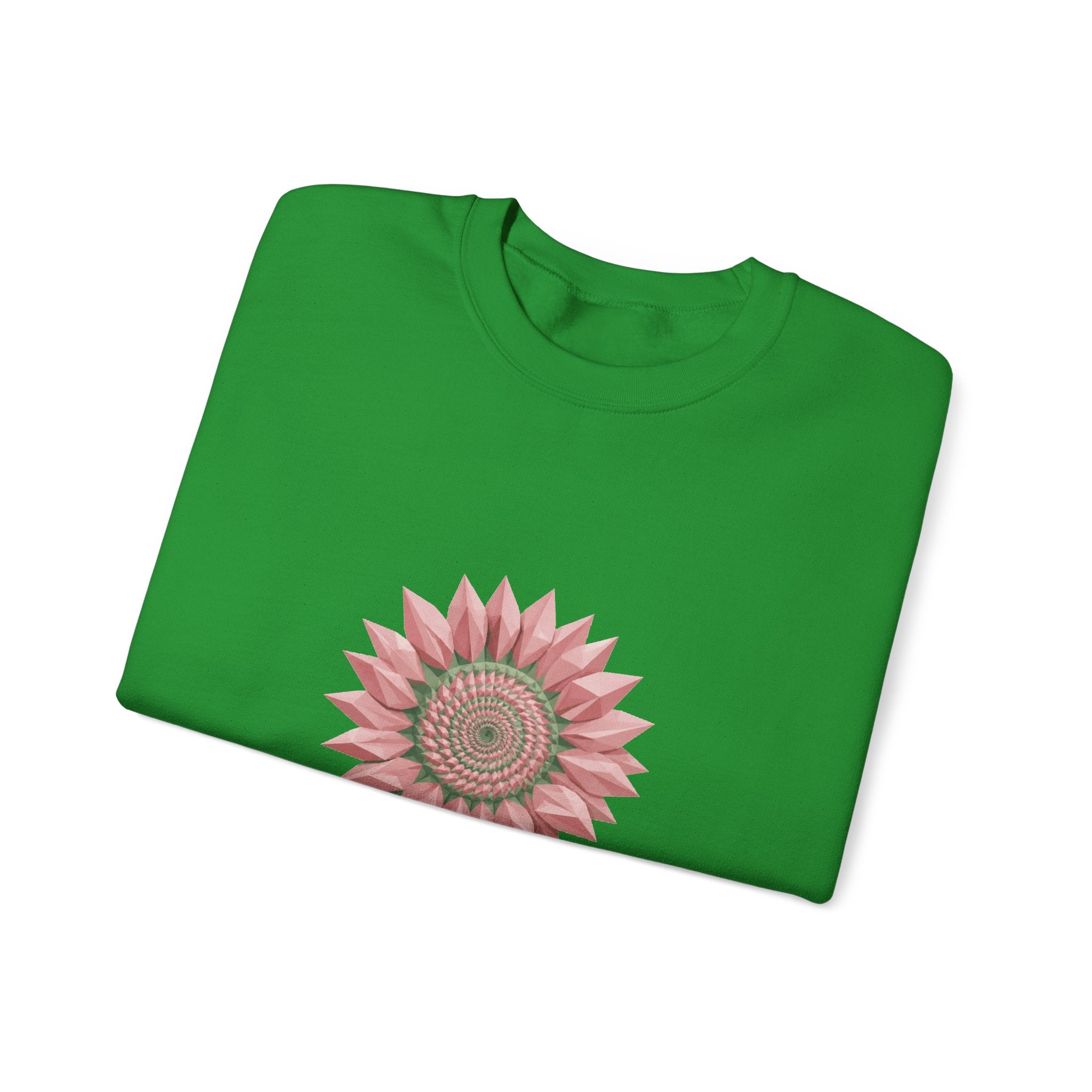 Matching Couple Sweatshirt - Sunflower & Moonflower Matching Couple Crewneck Sweatshirt Geometric Art His Hers Couple Gift - Design A