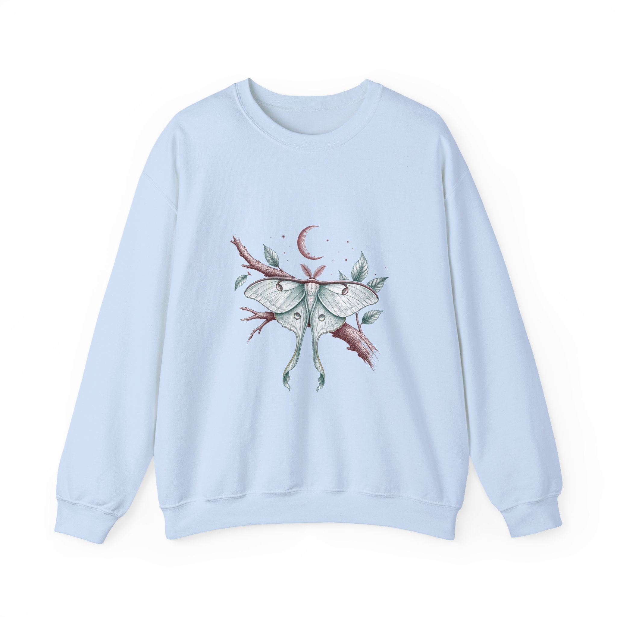 Matching Couple Sweatshirt - Butterfly & Moth Matching Couple Premium Fleece Sweatshirt Hand-Drawn Art His Hers Anniversary Gift - Design B