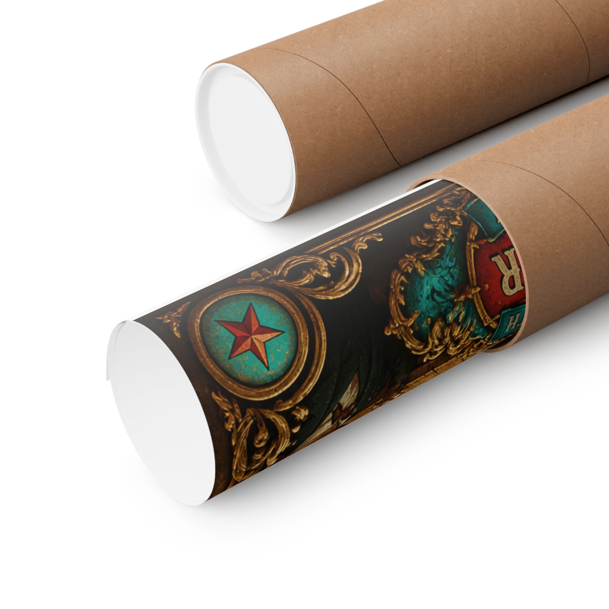 Strongman Bear Wall Art Poster 24×36 Baroque Studio Decor Maximalist Print