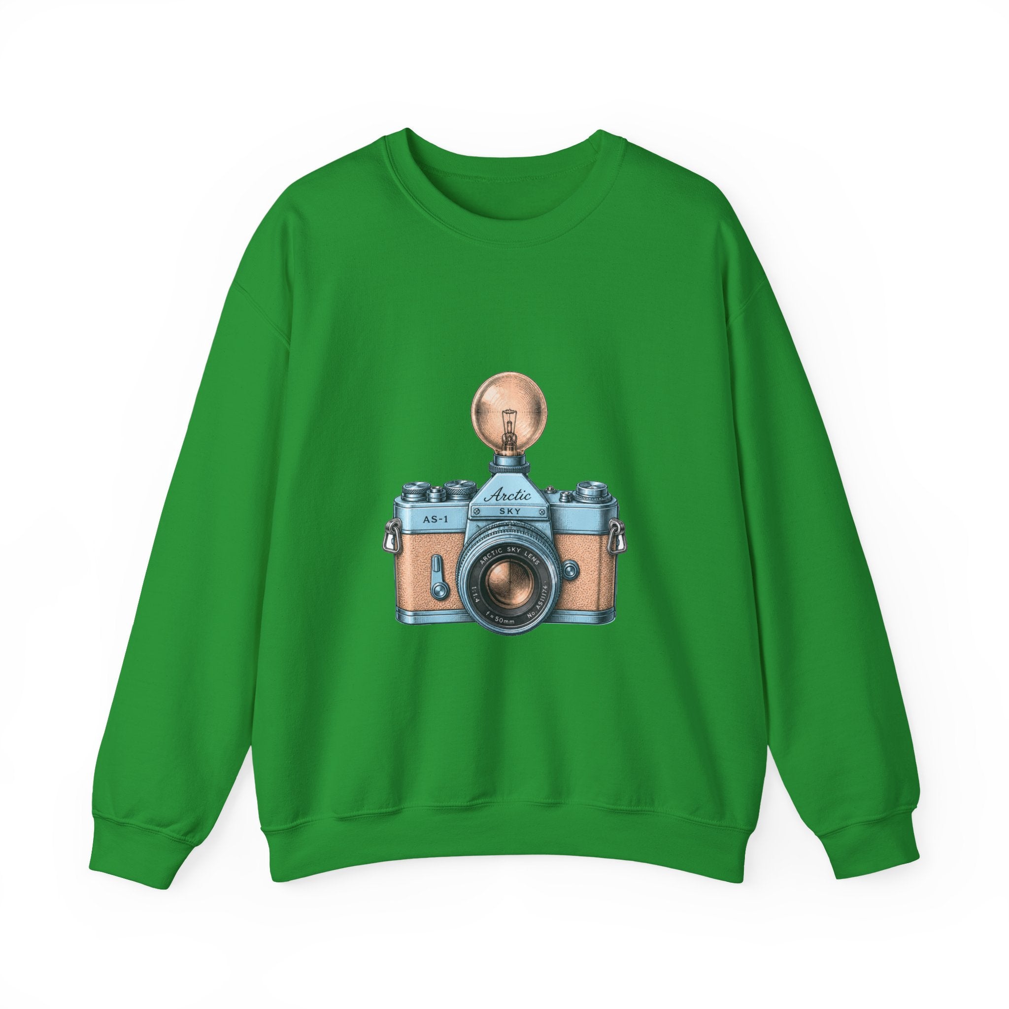 Matching Couple Sweatshirt - Camera & Film Matching Couple Crewneck Sweatshirt Vintage Art His Hers Wedding Gift - Design A