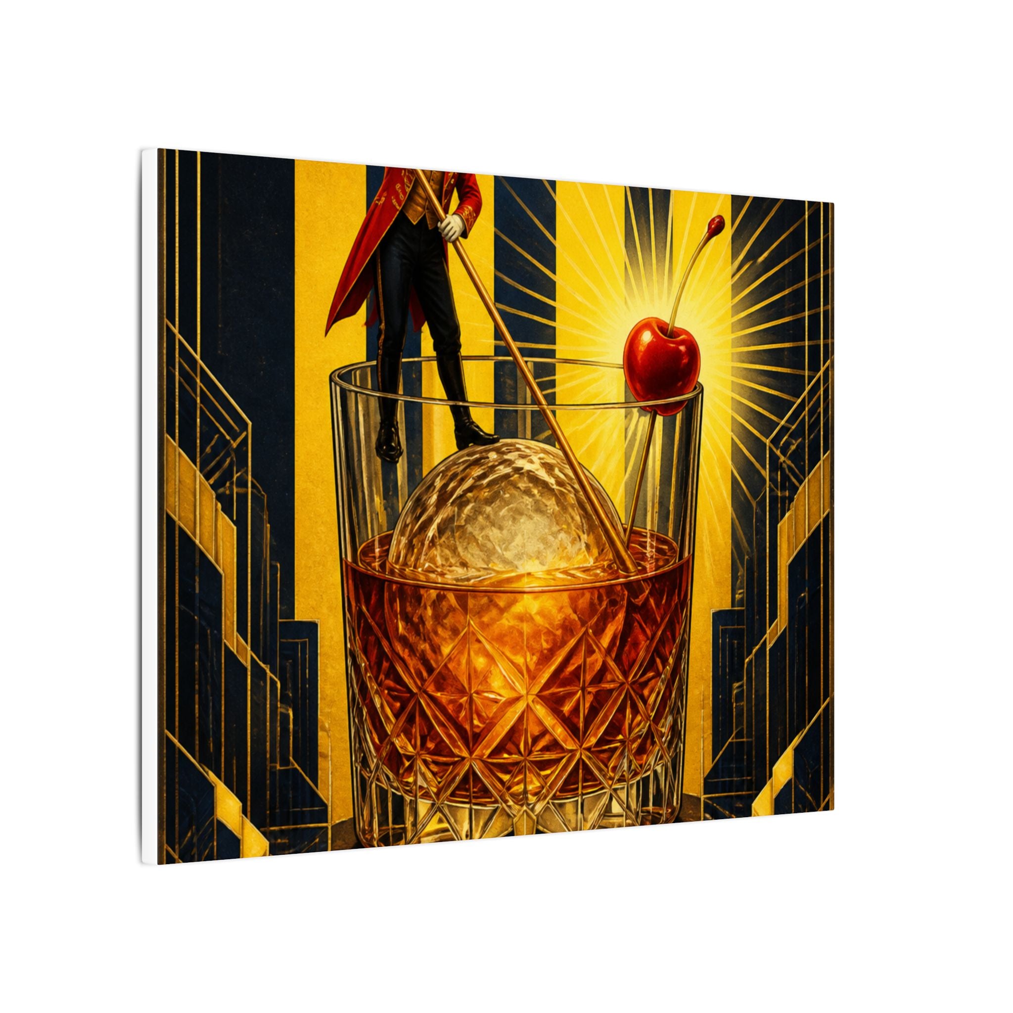 Old Fashioned Ringmaster Wall Art Canvas 16×20 Art Deco Entryway Decor Maximalist Print