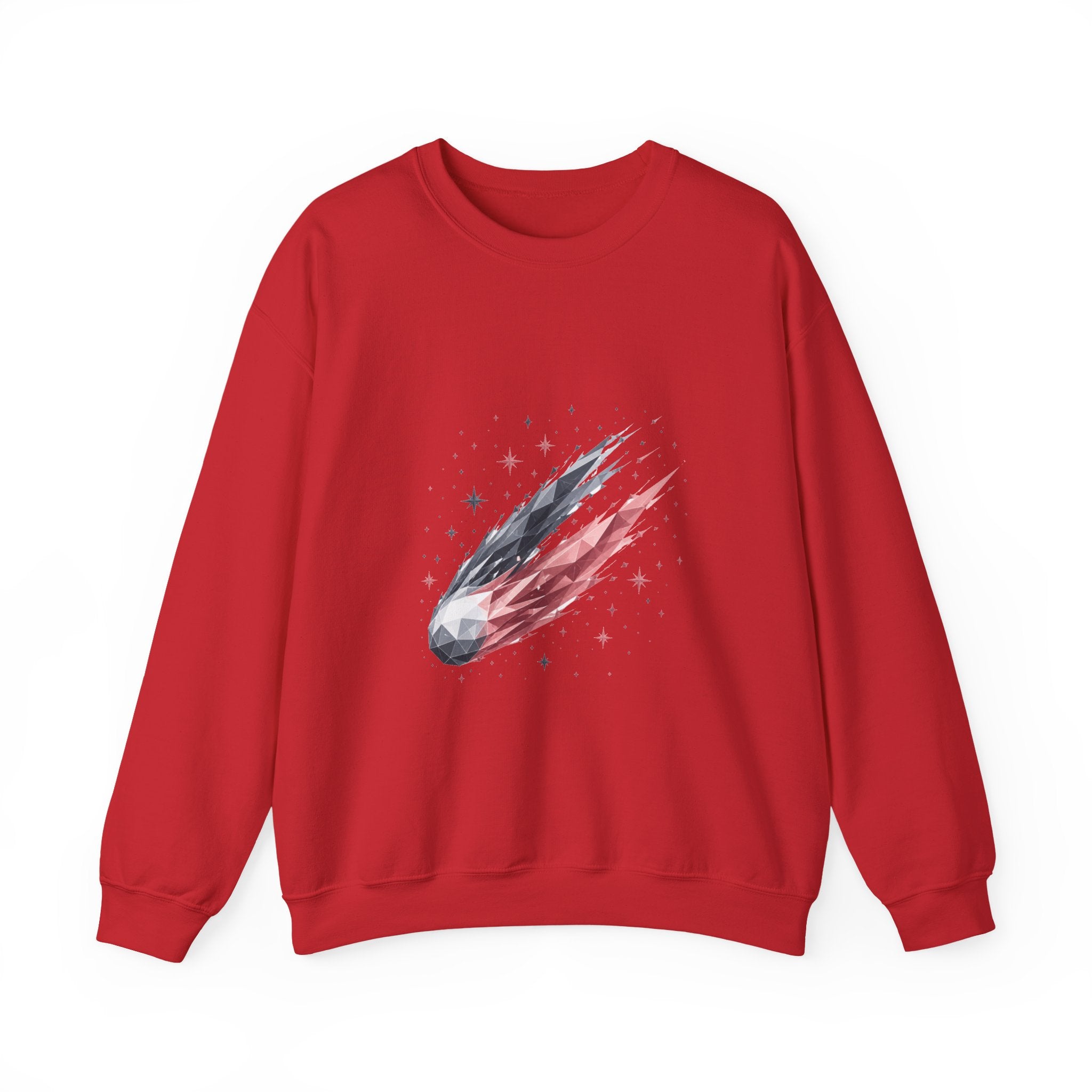 Matching Couple Sweatshirt - Comet & Asteroid Matching Couple Premium Fleece Sweatshirt Geometric Art His Hers Love Gift - Design A