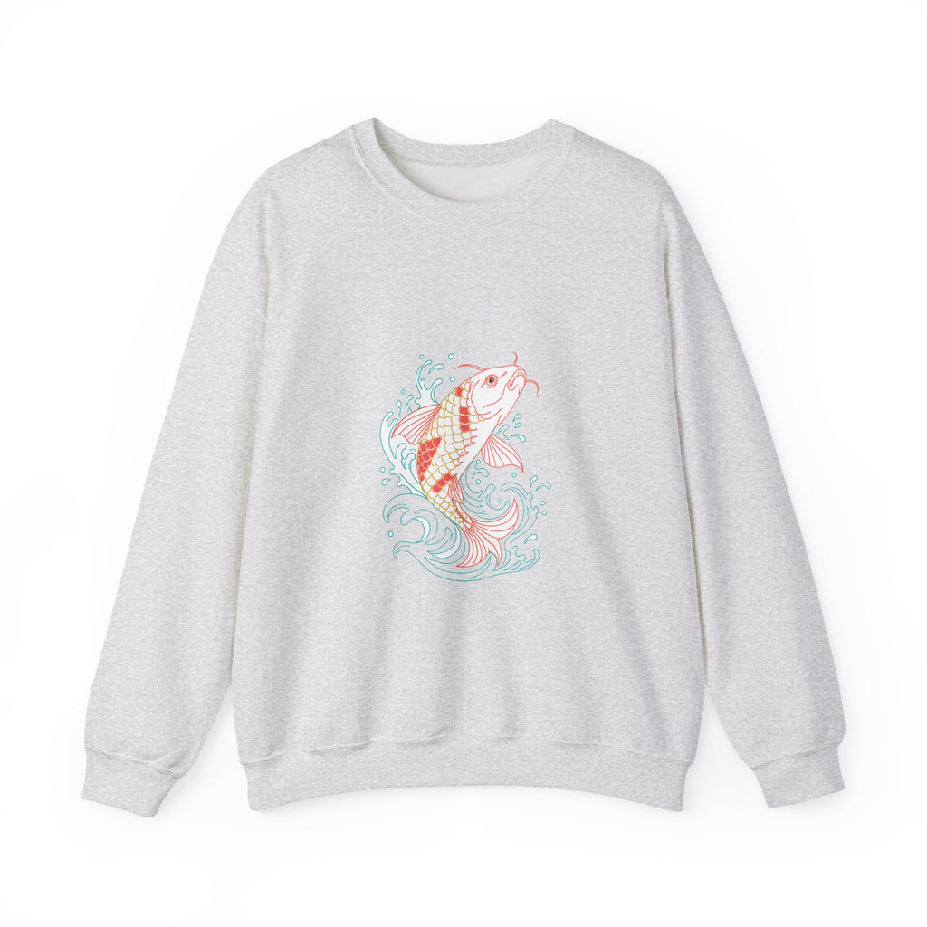 Matching Couple Sweatshirt - Koi Fish Yin Yang Matching Couple Premium Fleece Sweatshirt Minimalist Art His Hers Christmas Gift - Design A