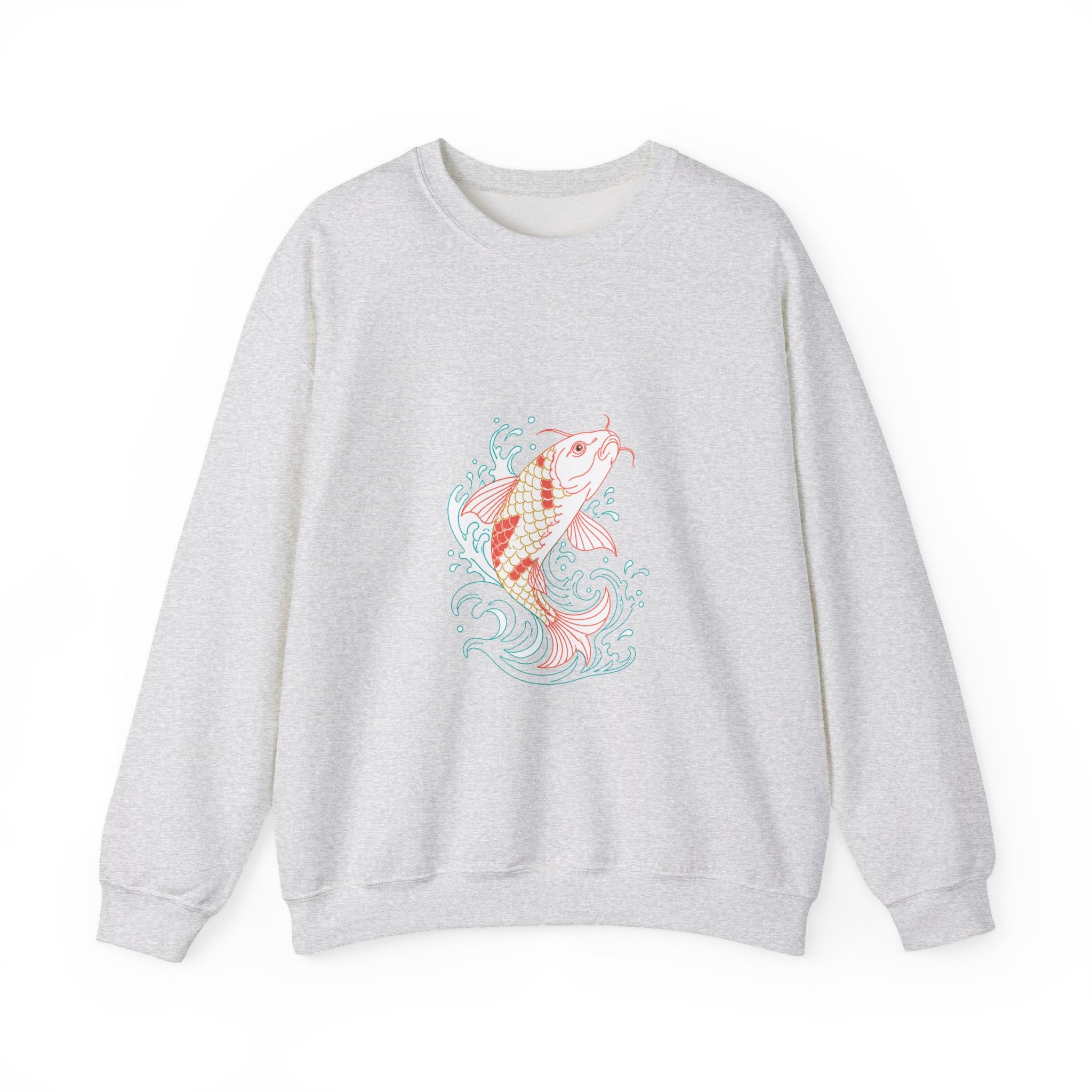 Matching Couple Sweatshirt - Koi Fish Yin Yang Matching Couple Premium Fleece Sweatshirt Minimalist Art His Hers Christmas Gift - Design A