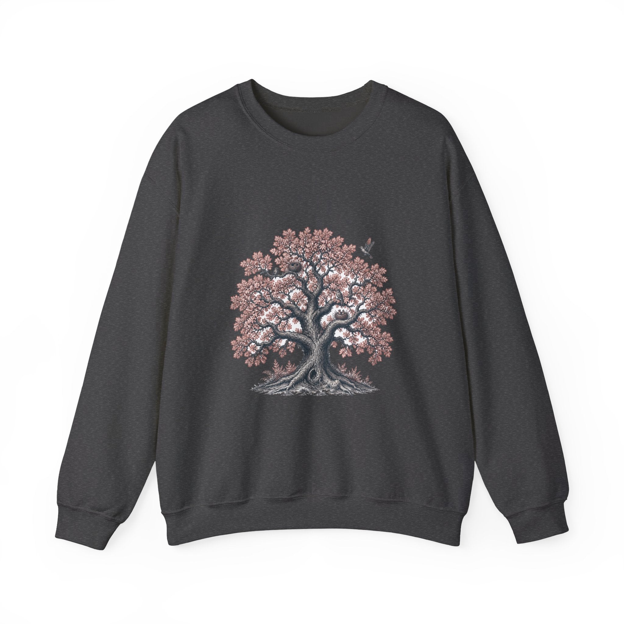 Matching Couple Sweatshirt - Ancient Oak & Deep Roots Matching Couple Comfort Colors Crew Vintage Art His Hers Honeymoon Gift - Design A