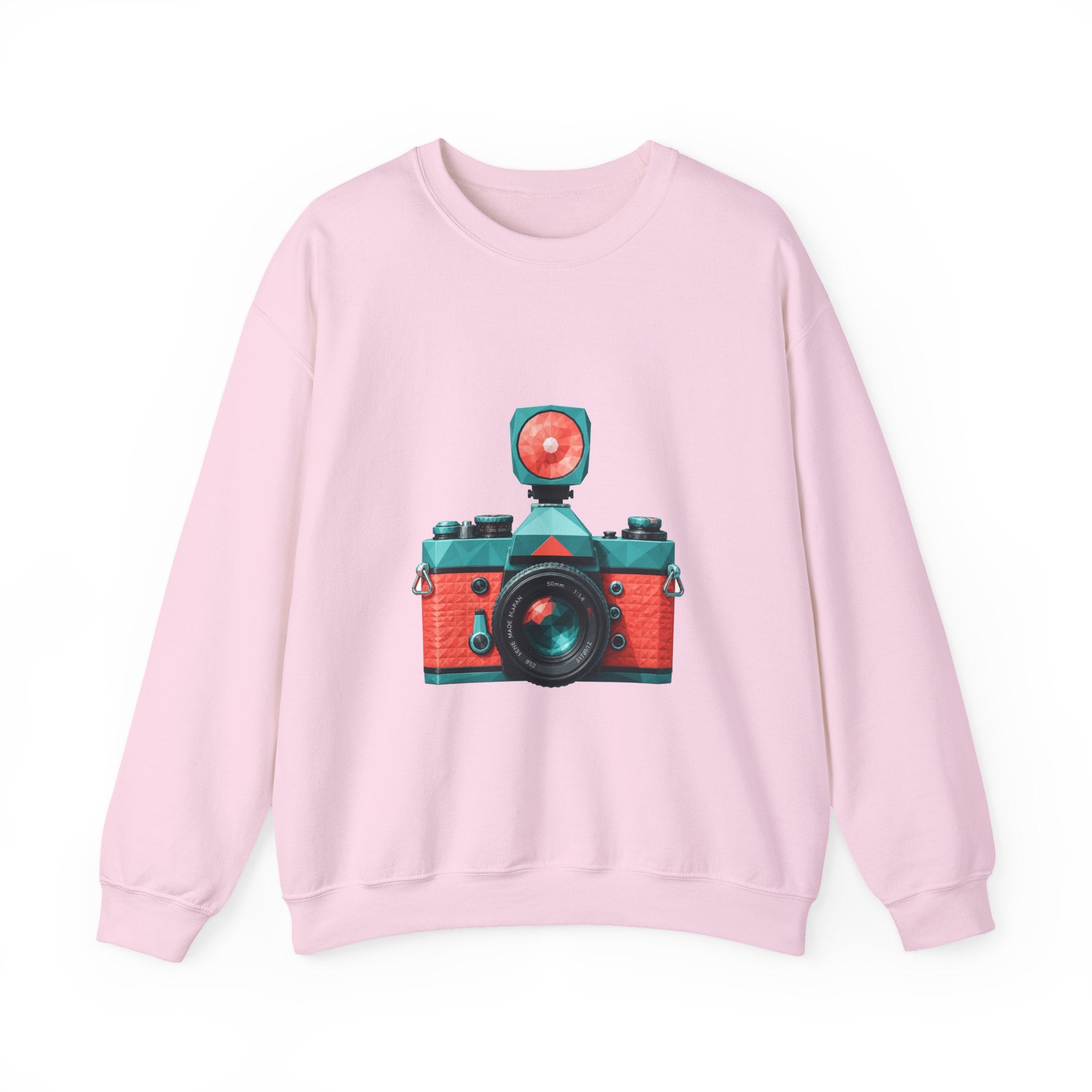 Matching Couple Sweatshirt - Camera & Film Matching Couple Crewneck Sweatshirt Geometric Art His Hers Couple Gift - Design A