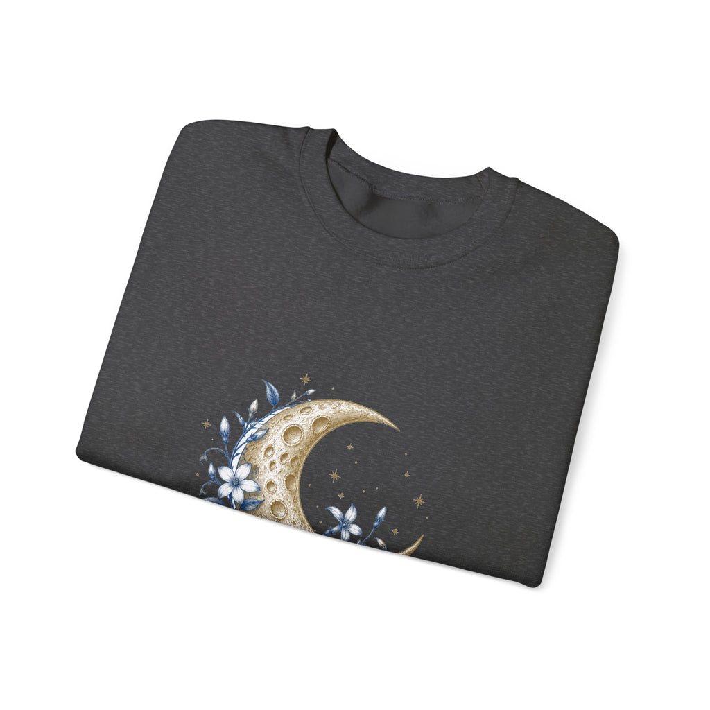 Matching Couple Sweatshirt - Sun & Moon Matching Couple Premium Fleece Sweatshirt Vintage Art His Hers Honeymoon Gift - Design A