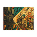 Film Camera Projector Show Wall Art Canvas 16×20 Psychedelic Cafe Decor Maximalist Print