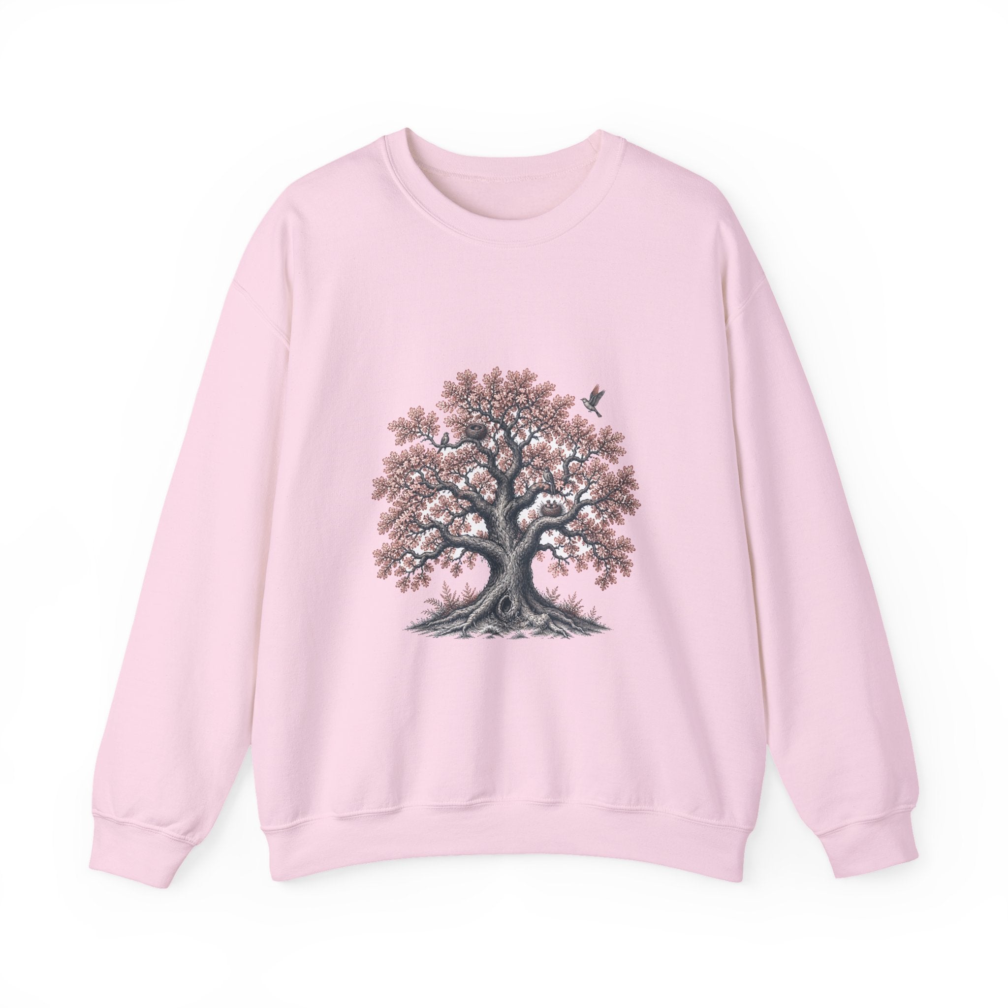 Matching Couple Sweatshirt - Ancient Oak & Deep Roots Matching Couple Comfort Colors Crew Vintage Art His Hers Honeymoon Gift - Design A