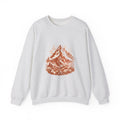 Matching Couple Sweatshirt - Mountain & Ocean Matching Couple Premium Fleece Sweatshirt Hand-Drawn Art His Hers Anniversary Gift - Design A
