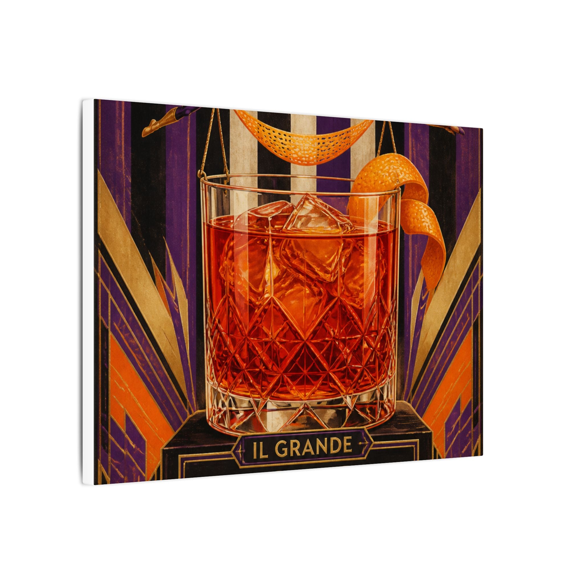 Negroni Trapeze Act Wall Art Canvas 16×20 Art Deco Entryway Decor Maximalist Print
