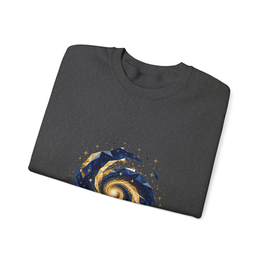 Matching Couple Sweatshirt - Galaxy & Supernova Matching Couple Comfort Colors Crew Geometric Art His Hers Love Gift - Design A