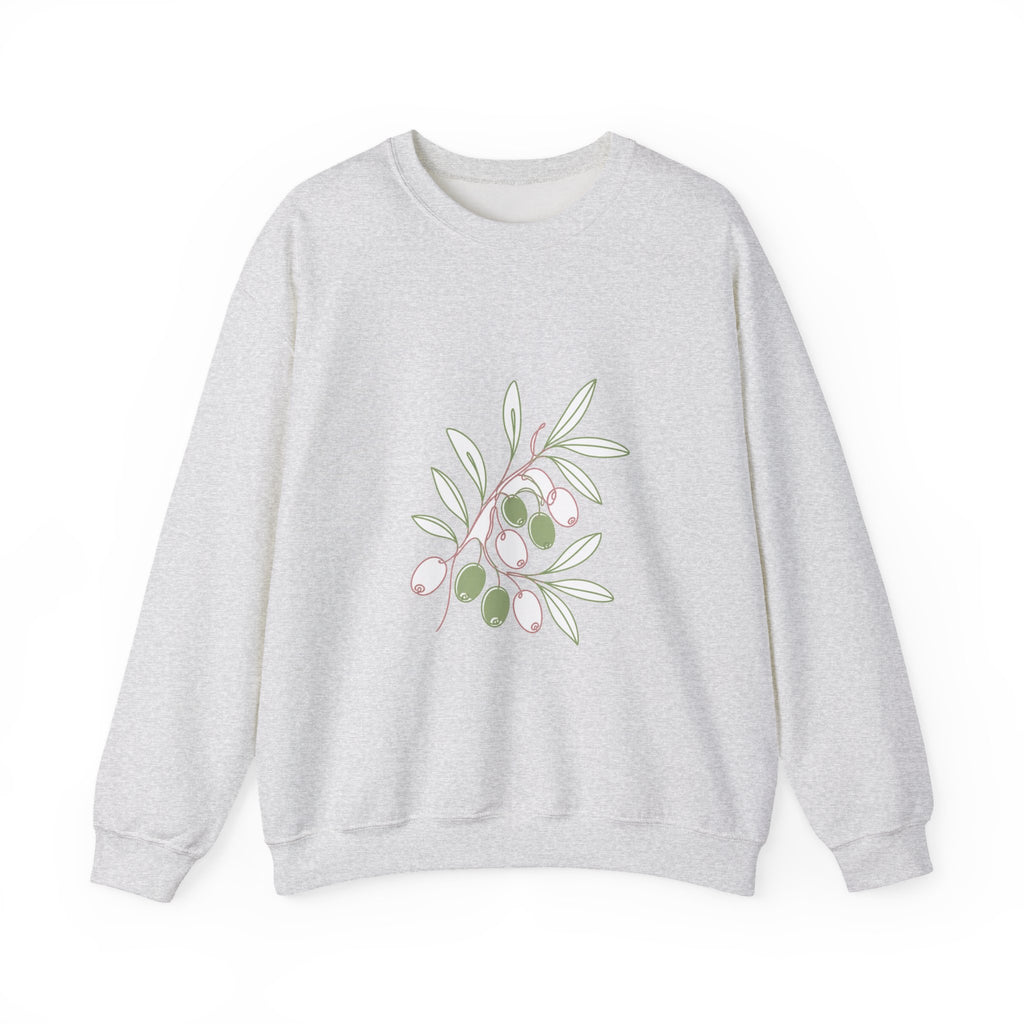 Matching Couple Sweatshirt - Olive Branch & Fig Matching Couple Comfort Colors Crew Minimalist Art His Hers Christmas Gift - Design A