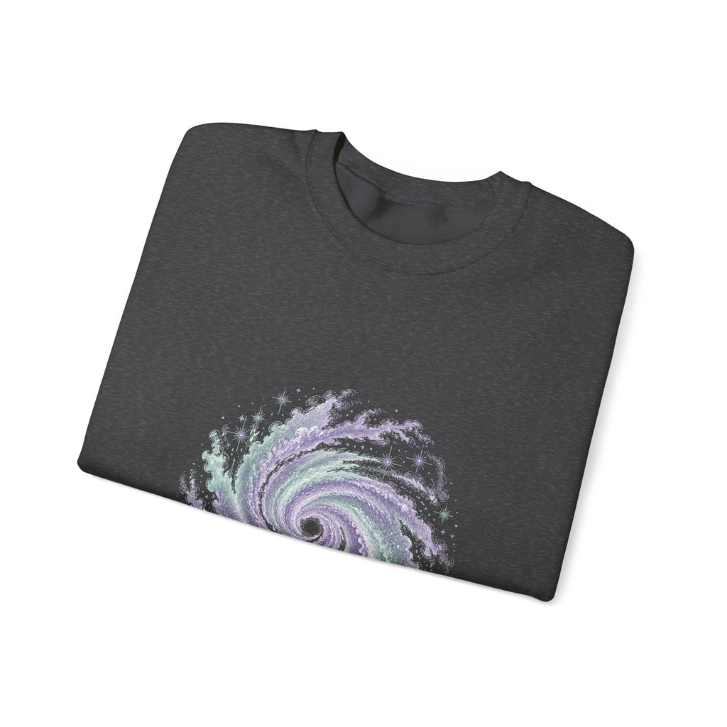 Matching Couple Sweatshirt - Galaxy & Supernova Matching Couple Premium Fleece Sweatshirt Vintage Art His Hers Honeymoon Gift - Design A