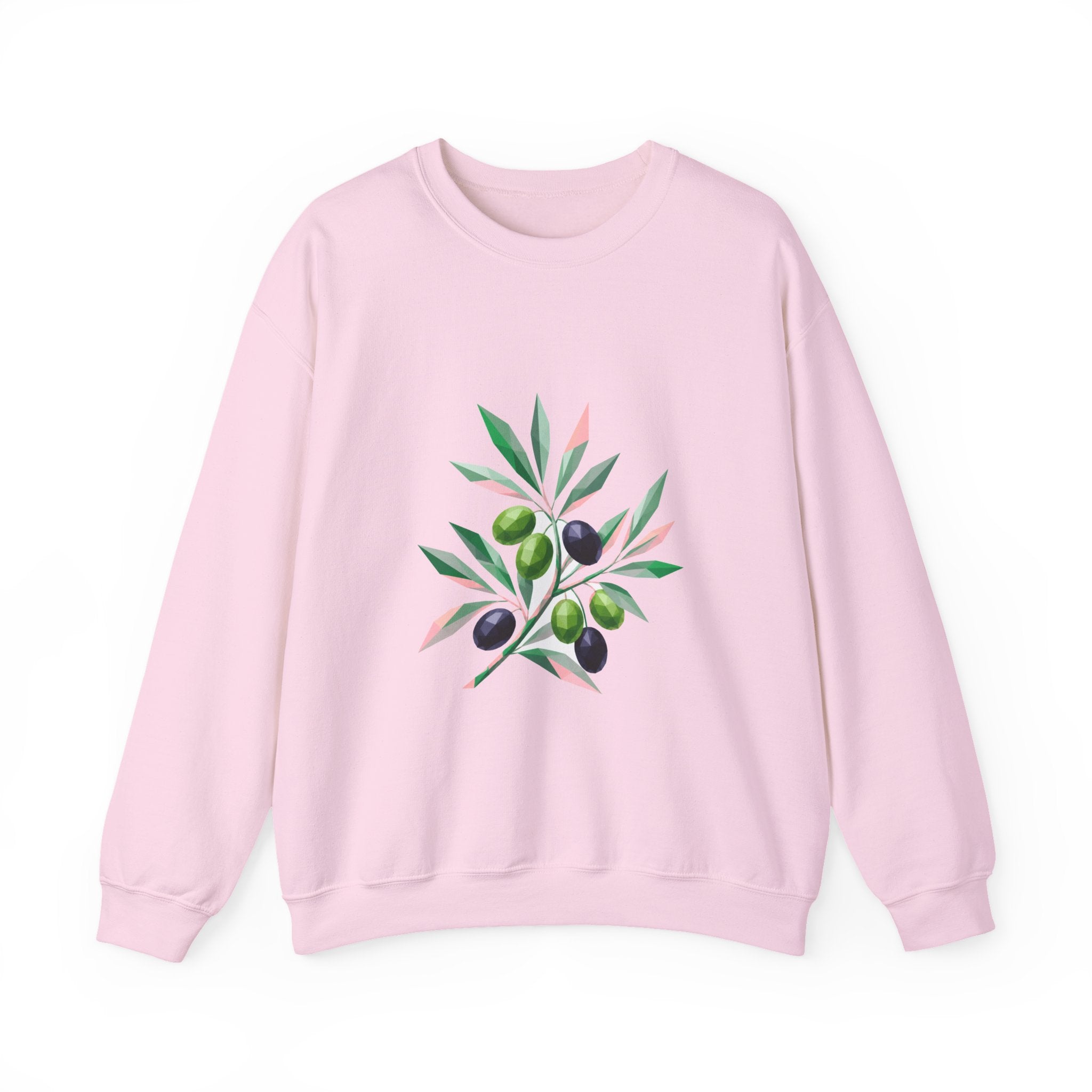 Matching Couple Sweatshirt - Olive Branch & Fig Matching Couple Comfort Colors Crew Geometric Art His Hers Love Gift - Design A