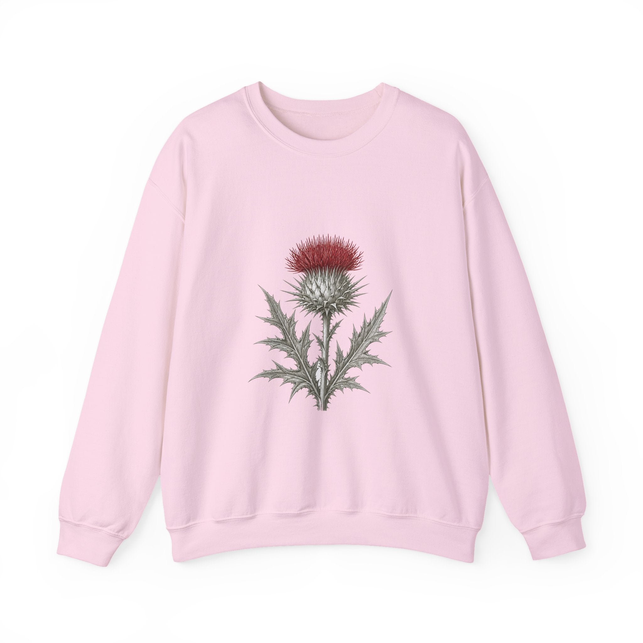 Matching Couple Sweatshirt - Lavender & Thistle Matching Couple Premium Fleece Sweatshirt Vintage Art His Hers Honeymoon Gift - Design B