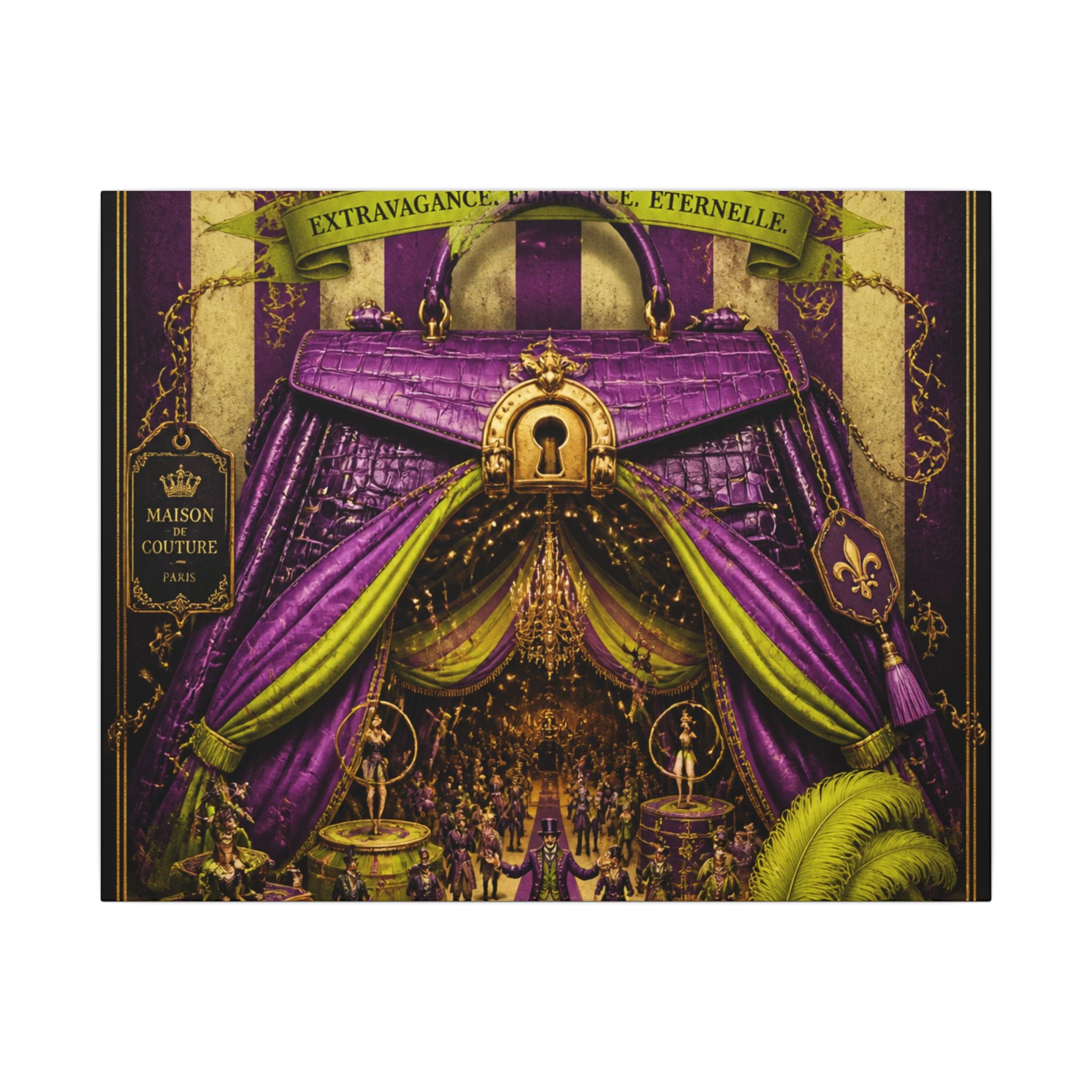 Handbag Big Top Wall Art Canvas 16×20 Baroque Home Office Decor Maximalist Print