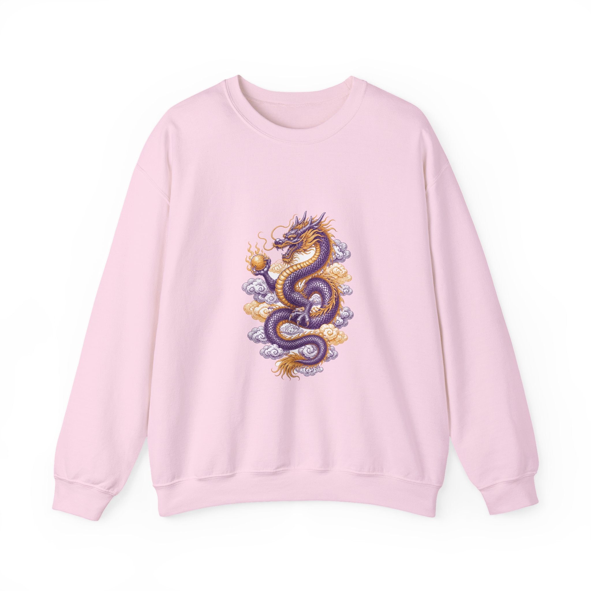 Matching Couple Sweatshirt - Dragon & Phoenix Matching Couple Comfort Colors Crew Vintage Art His Hers Honeymoon Gift - Design A